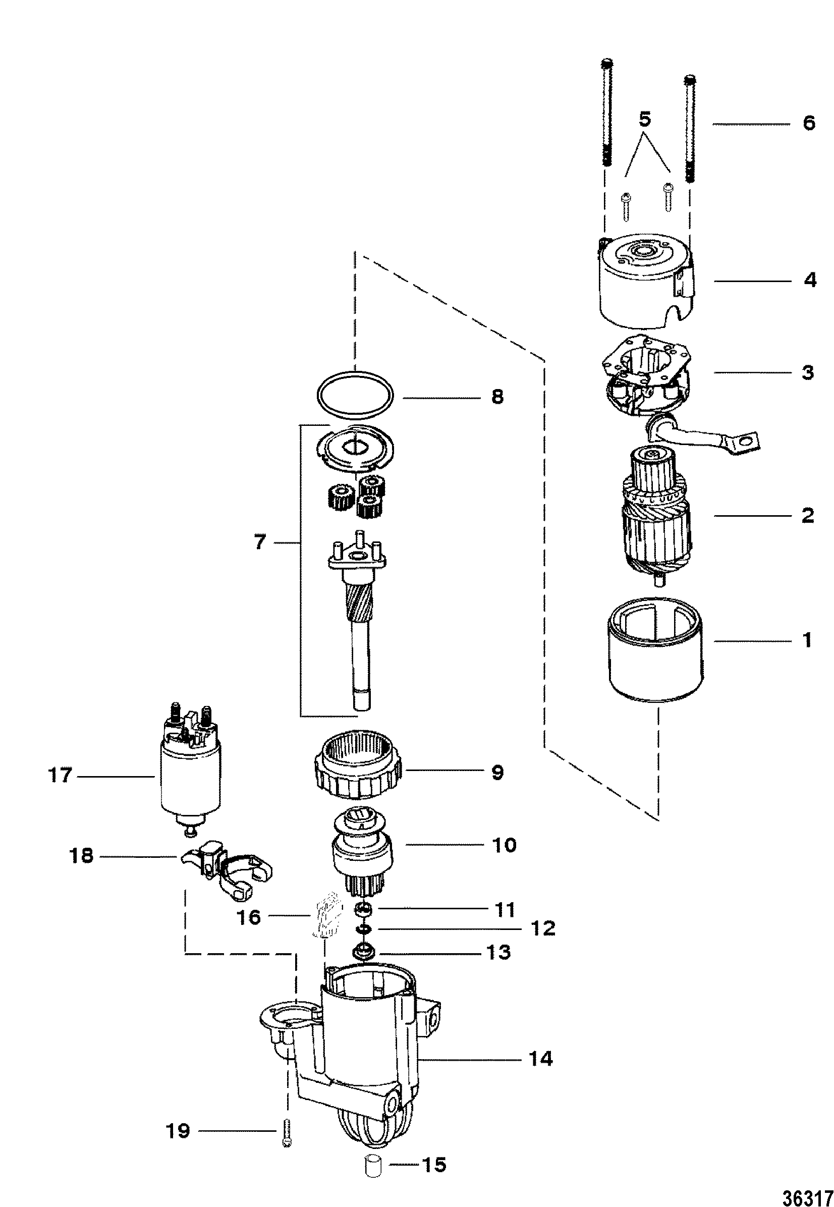 STARTER MOTOR(PG260)