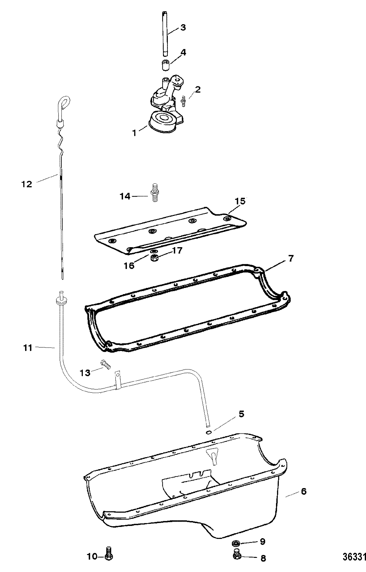 OIL PAN AND OIL PUMP