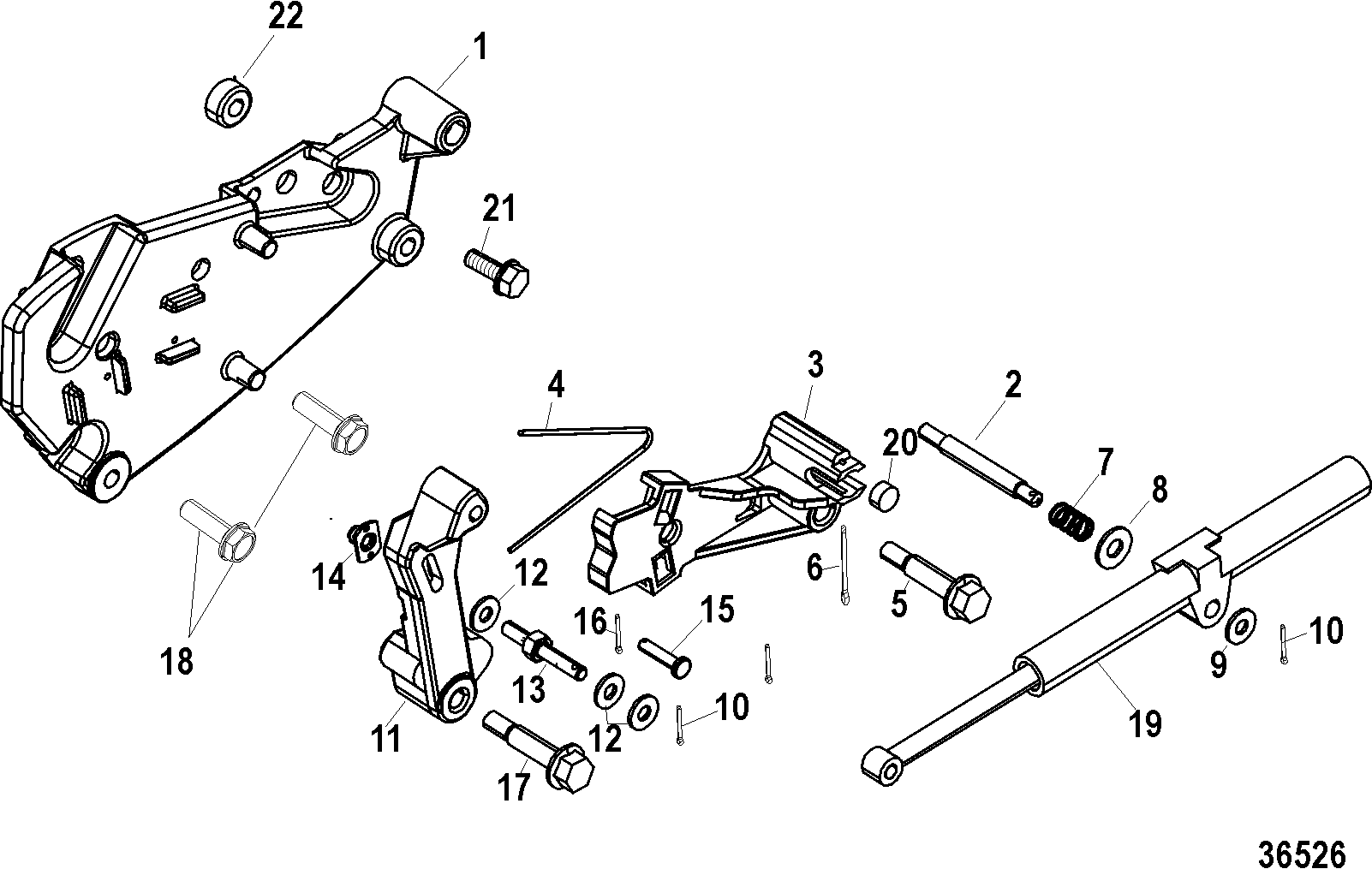 Shift Bracket, Alpha