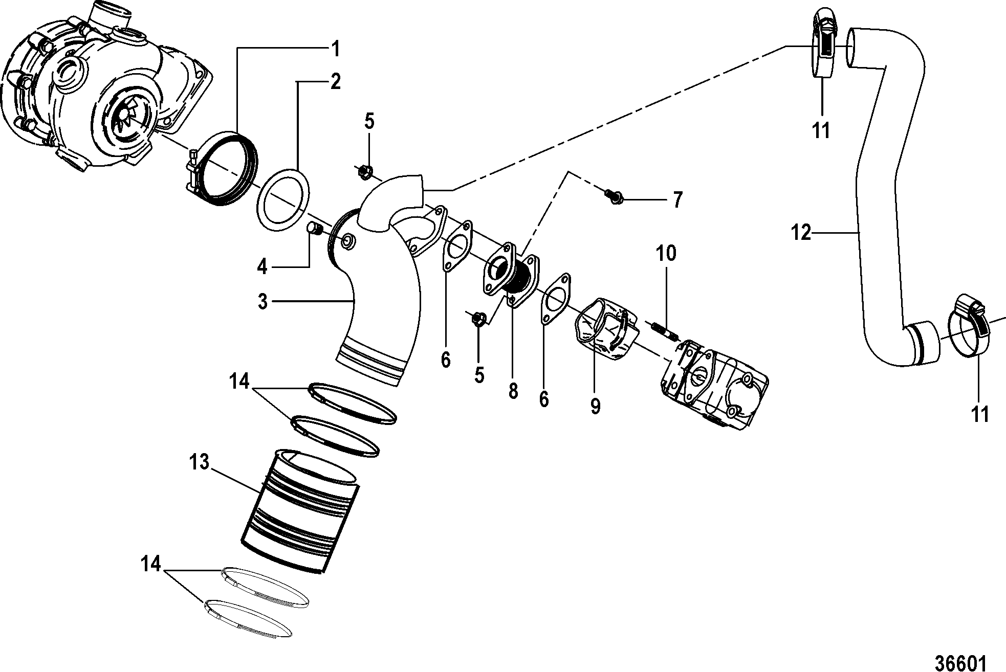 Exhaust Components, Inboard