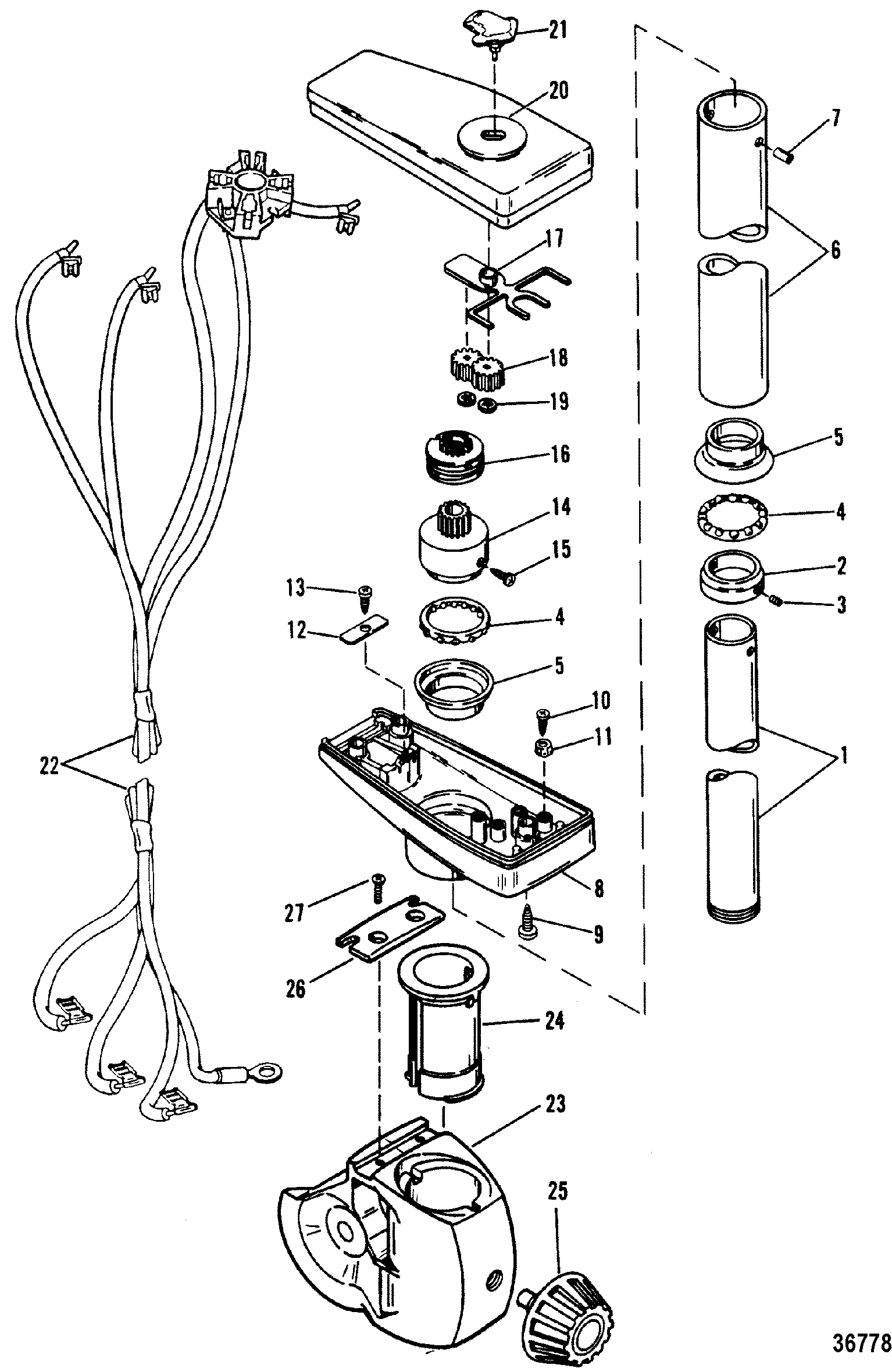 DRIVESHAFT AND CONTROL HOUSING(Remote Control)