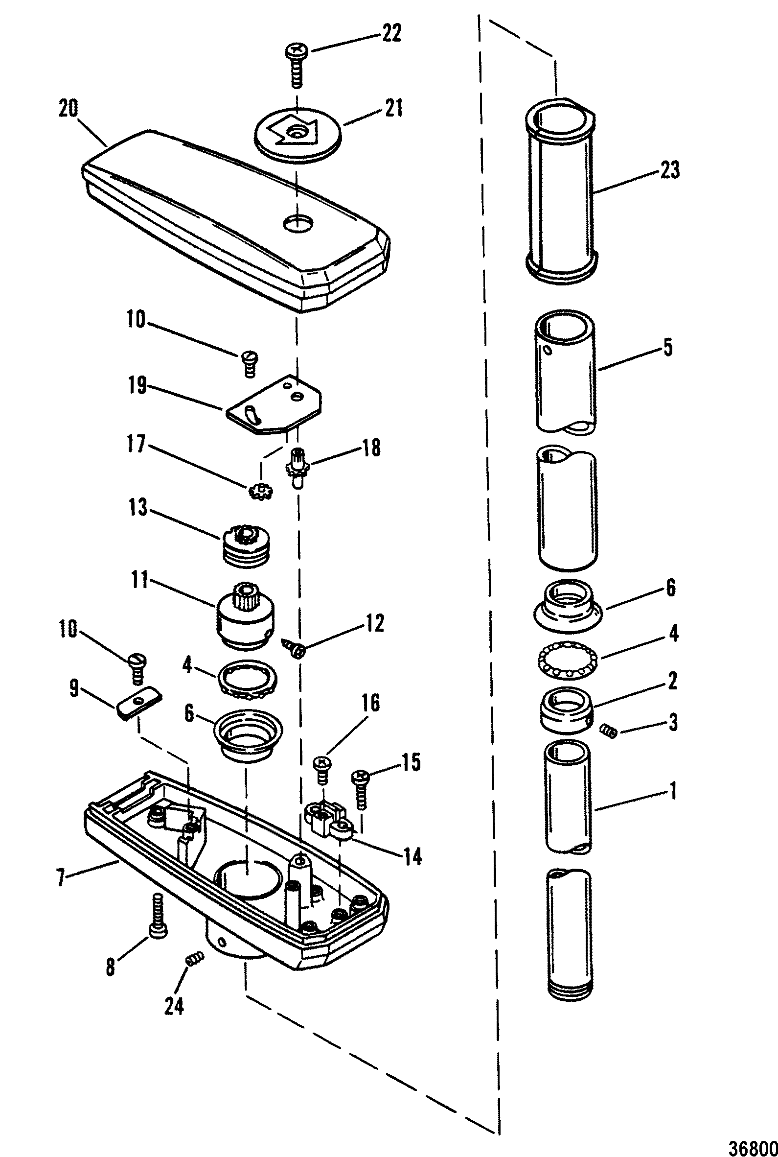 DRIVESHAFT AND CONTROL HOUSING(Remote)
