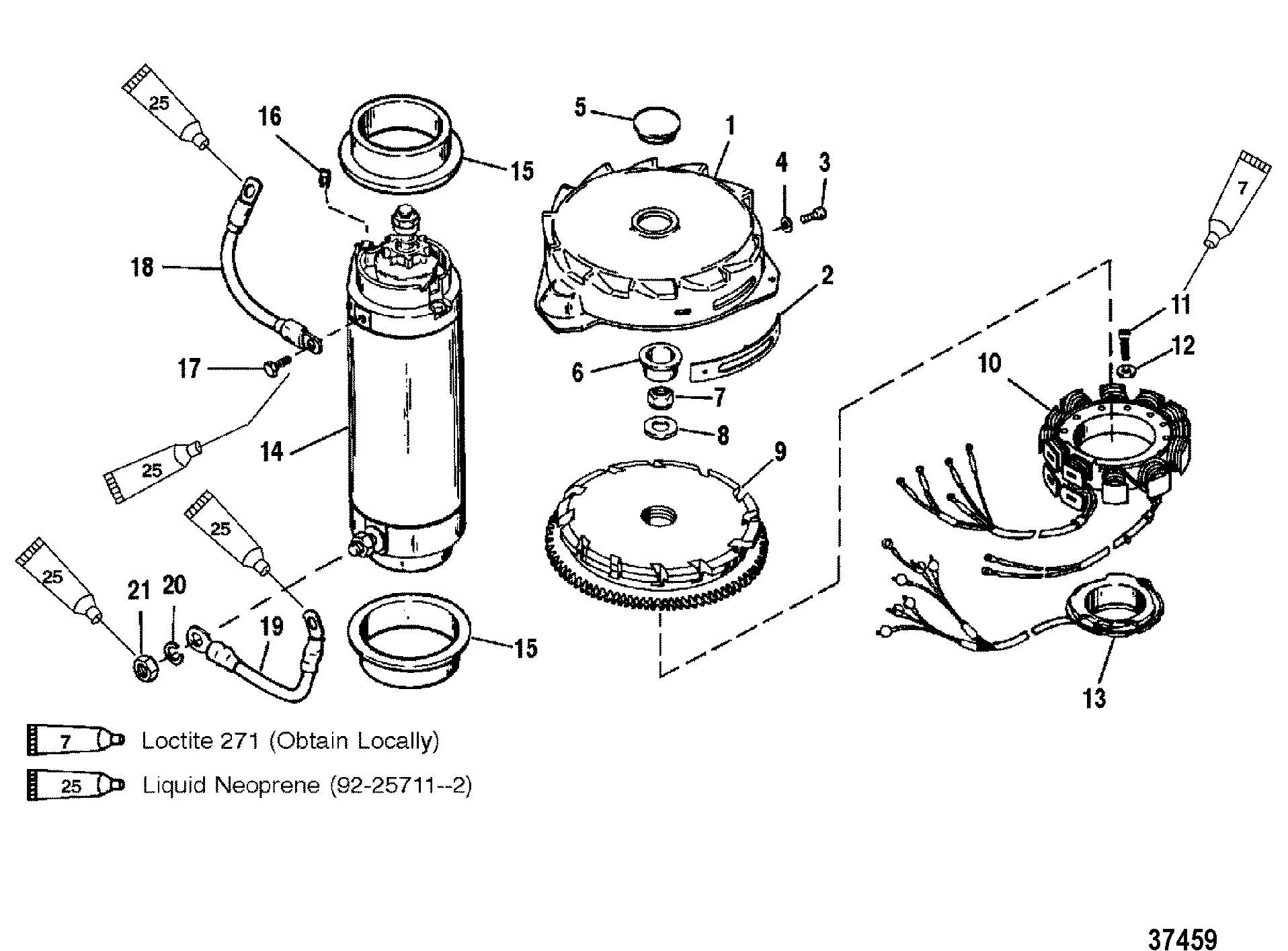 FLYWHEEL/STARTER MOTOR