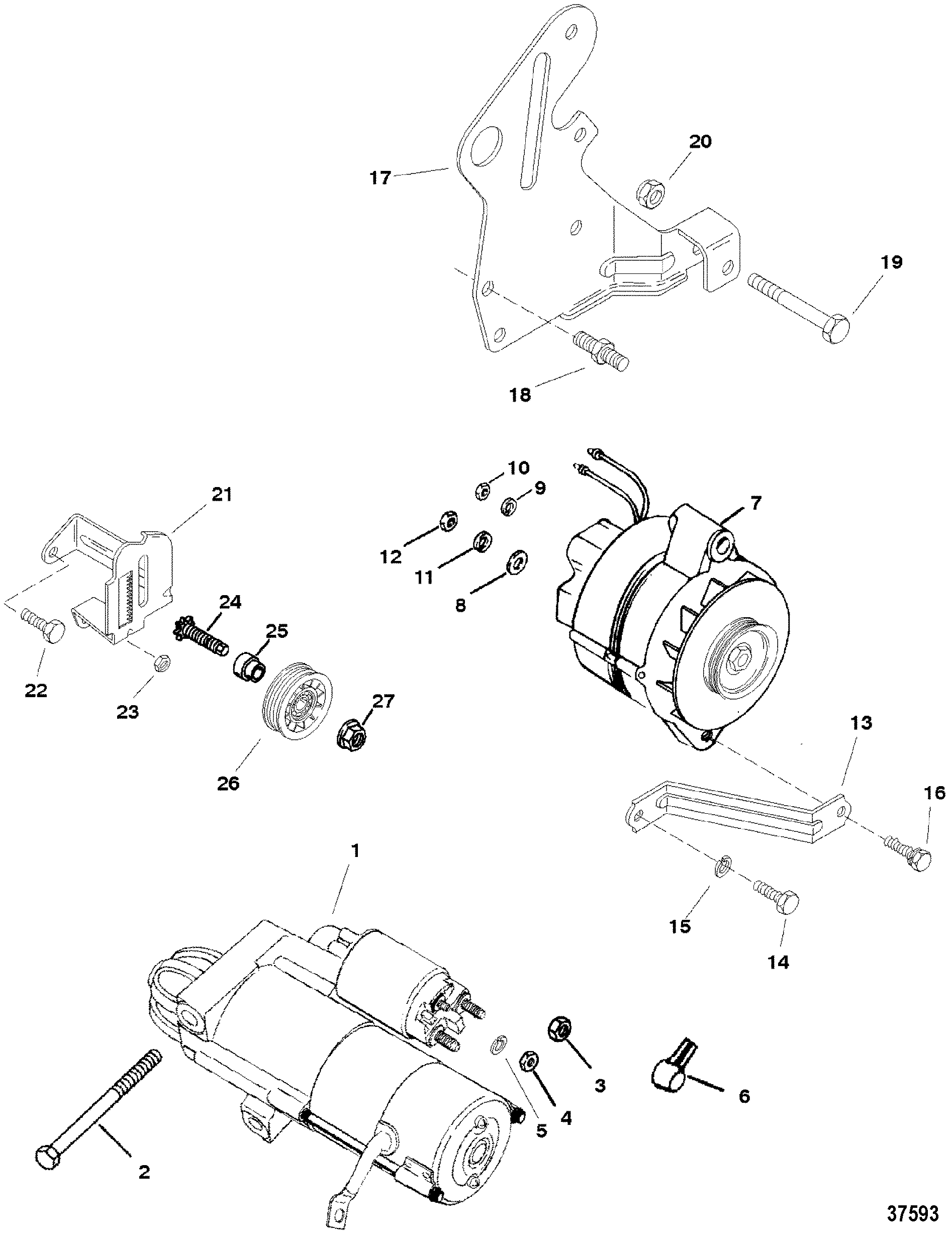 STARTER MOTOR AND ALTERNATOR