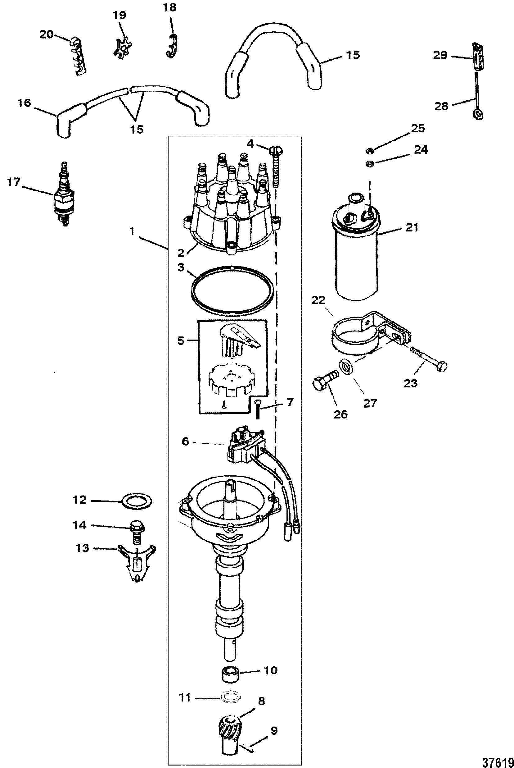 DISTRIBUTOR AND IGNITION COMPONENTS