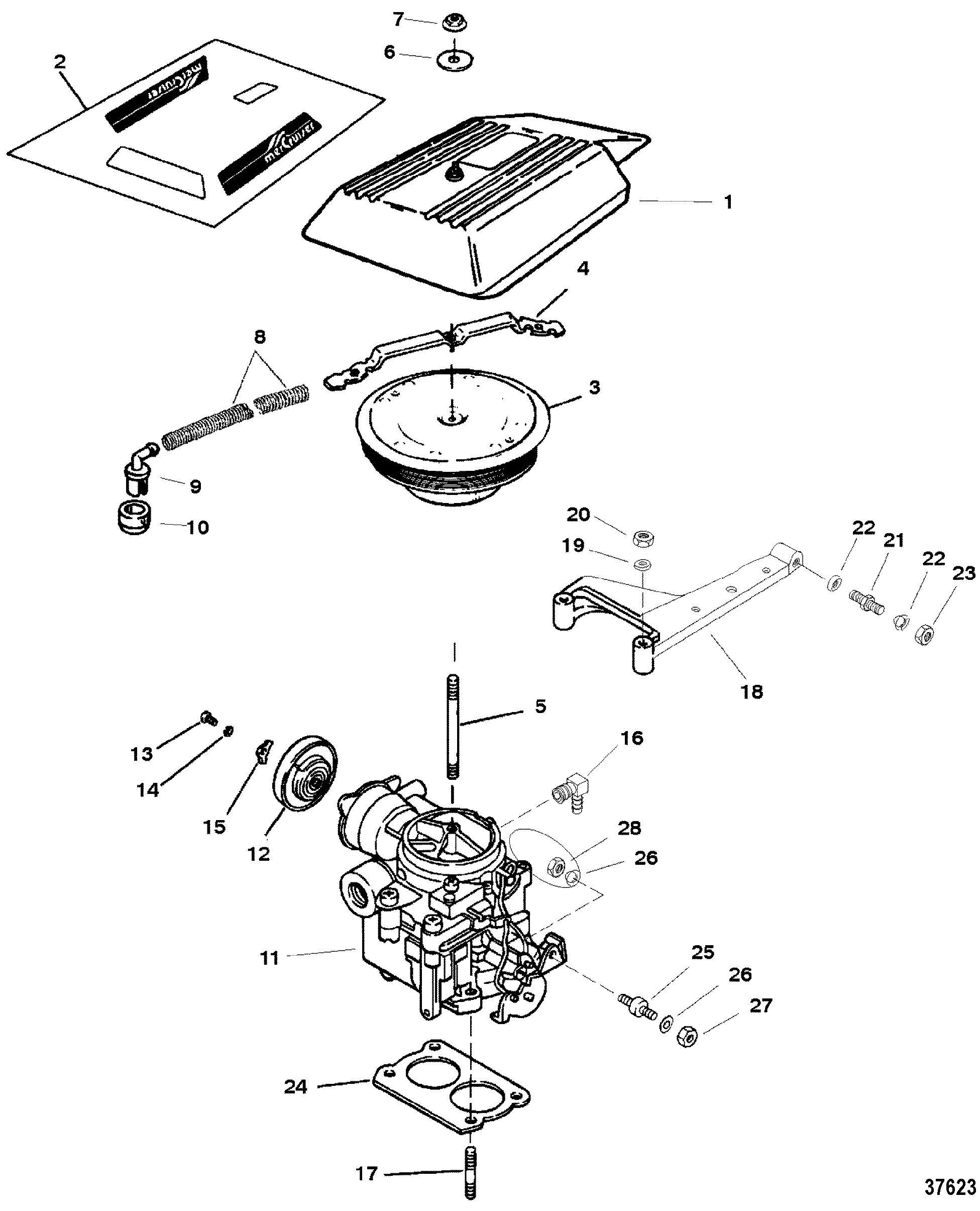 CARBURETOR/THROTTLE LINKAGE(2 BARREL)