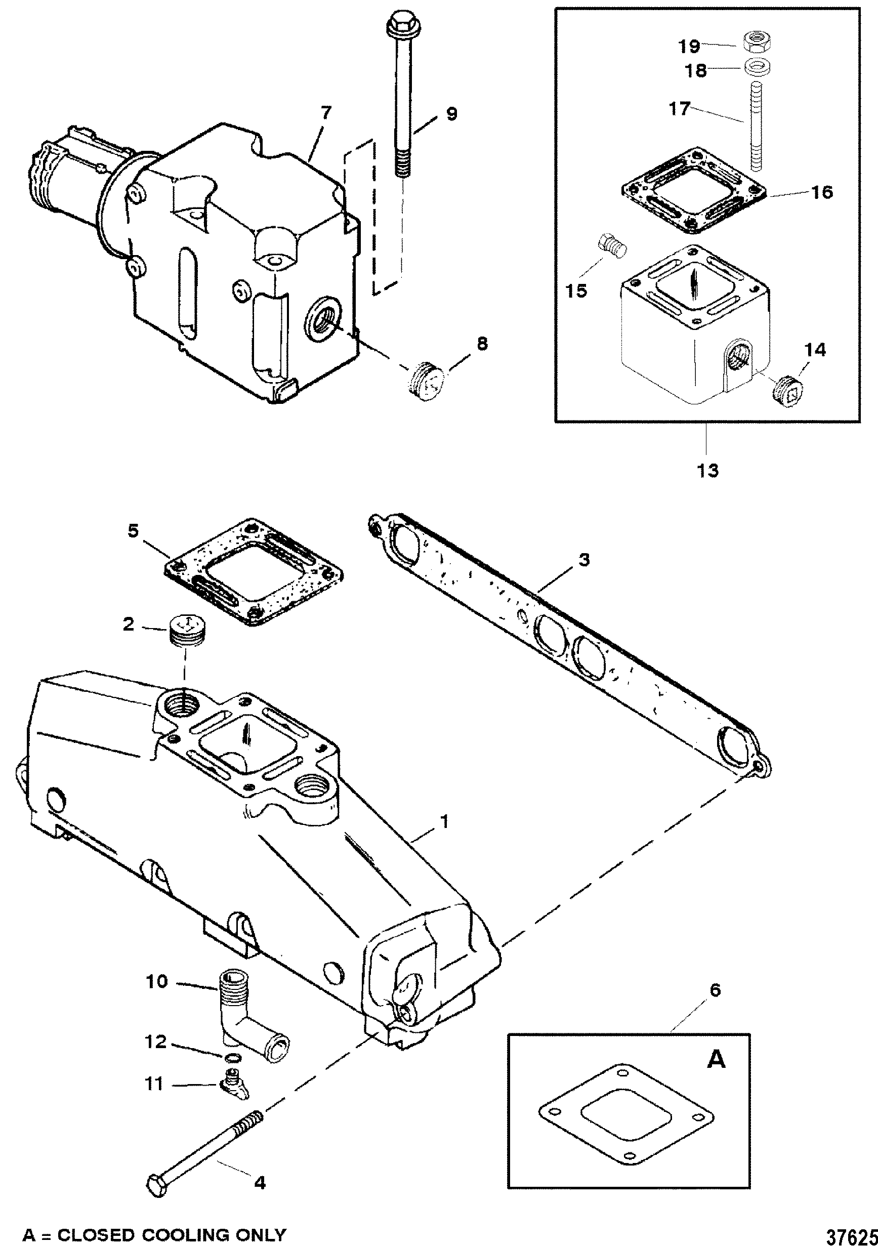 EXHAUST MANIFOLD AND CAST IRON EXHAUST ELBOW