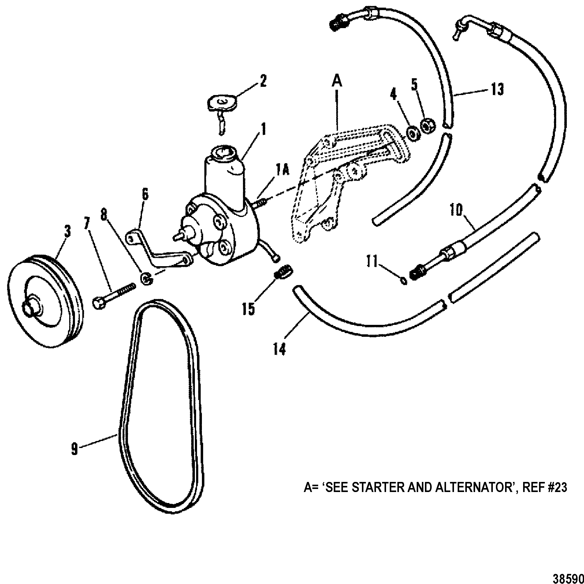 POWER STEERING COMPONENTS(CAST MOUNTING BRACKET)