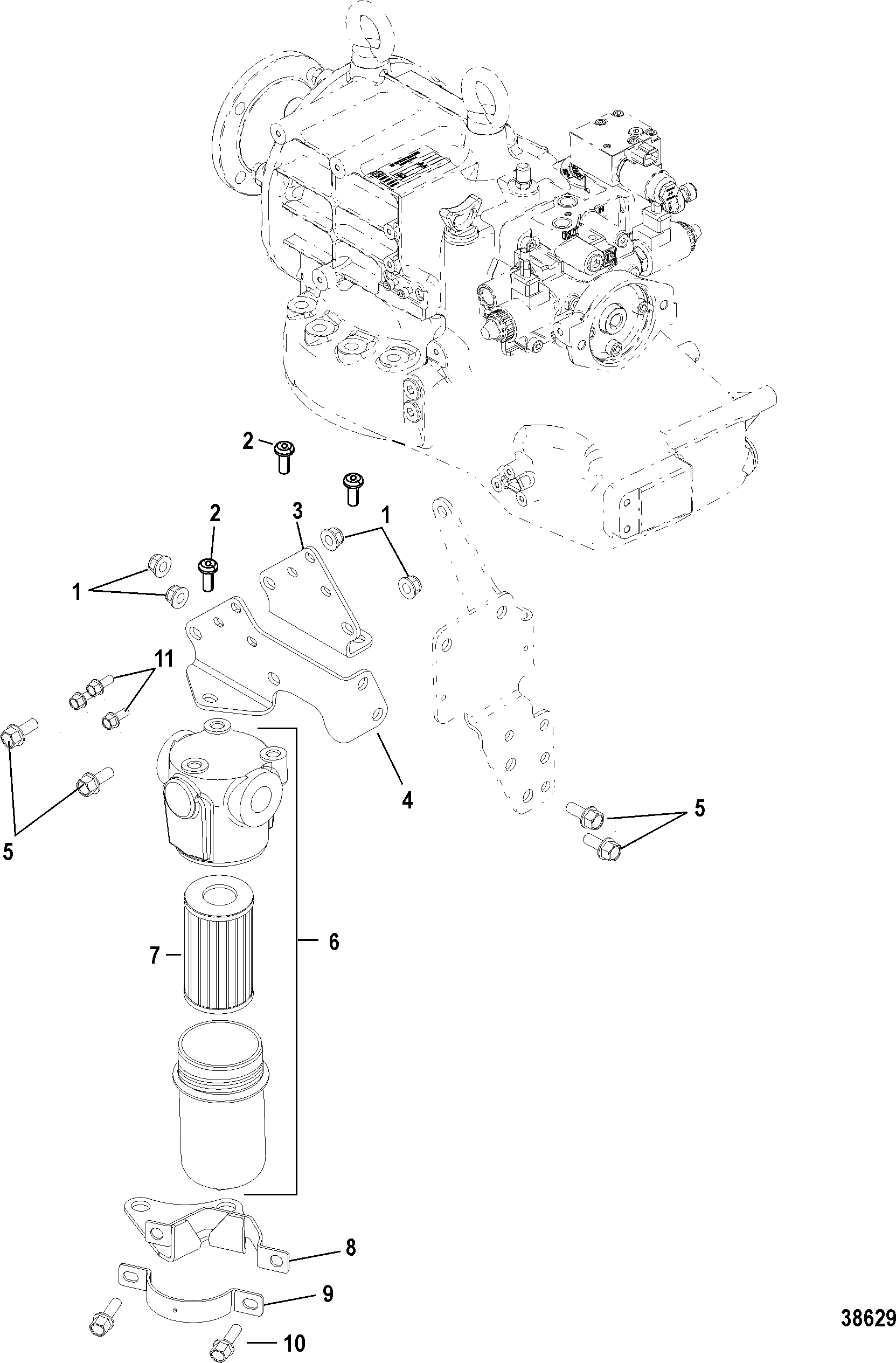 Hydraulic Filter Assembly, High Pressure