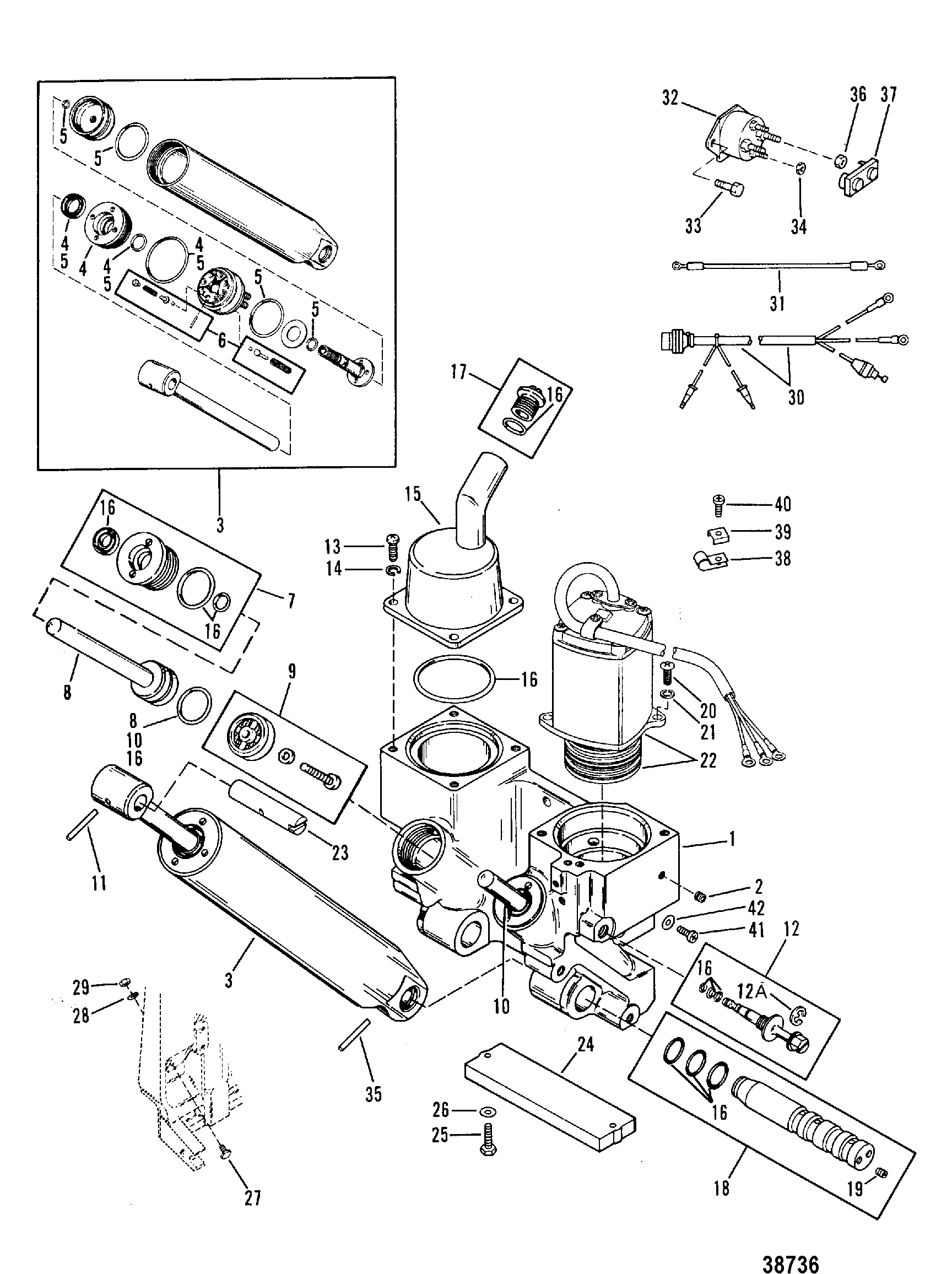 POWER TRIM COMPONENTS(0C159199 AND BELOW)