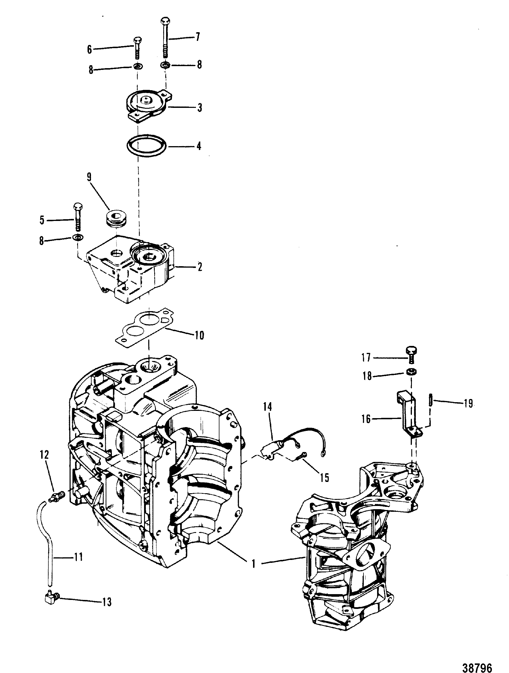 CYLINDER BLOCK AND THERMOSTAT