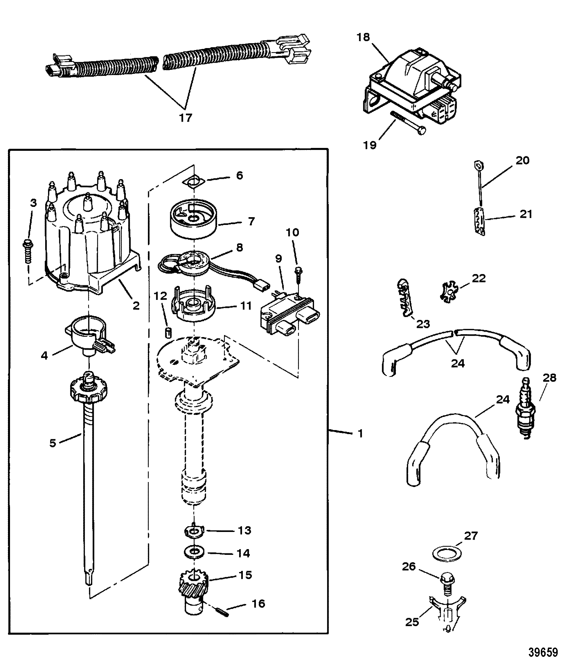 DISTRIBUTOR AND IGNITION COMPONENTS