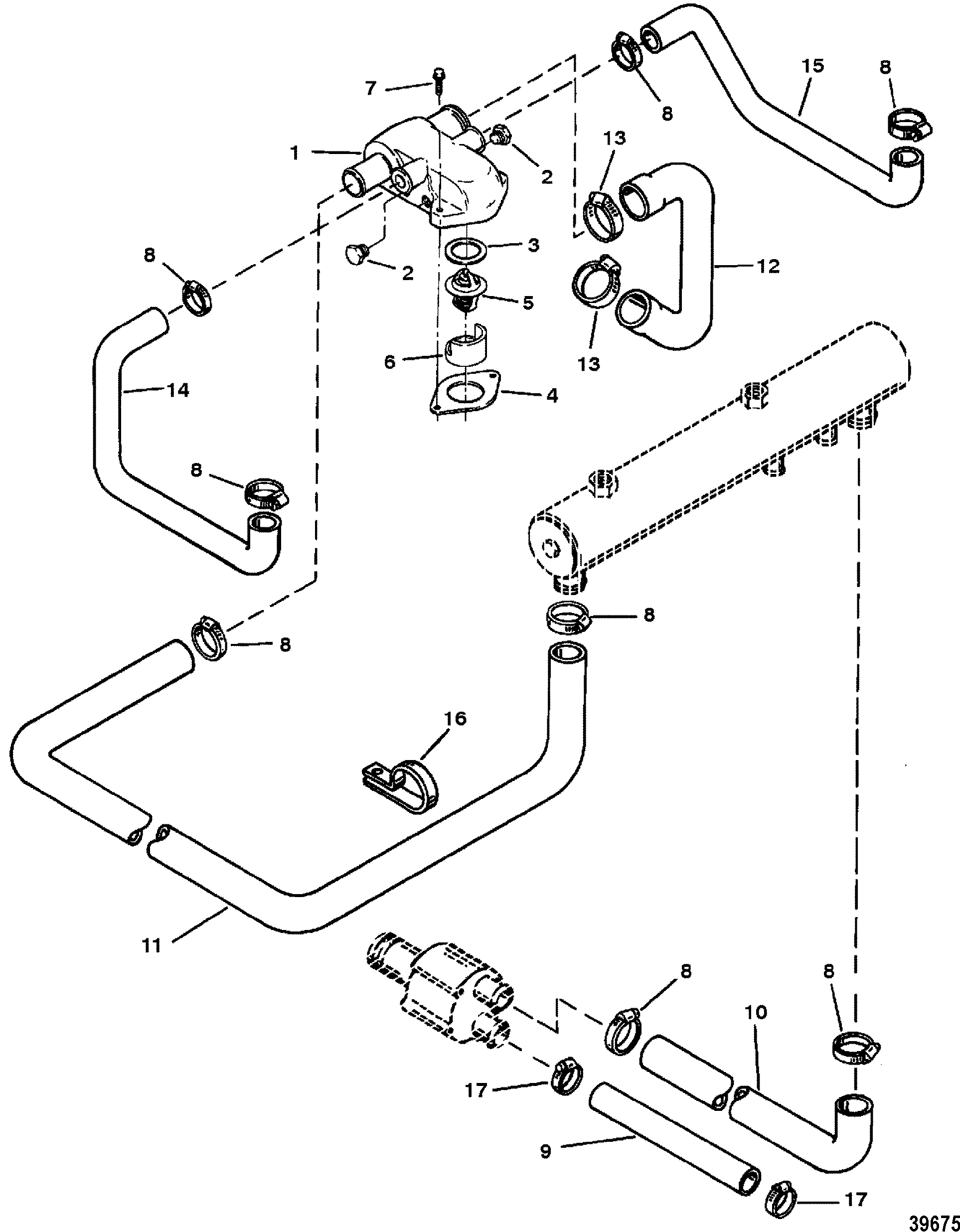 THERMOSTAT HOUSING(STANDARD COOLING)