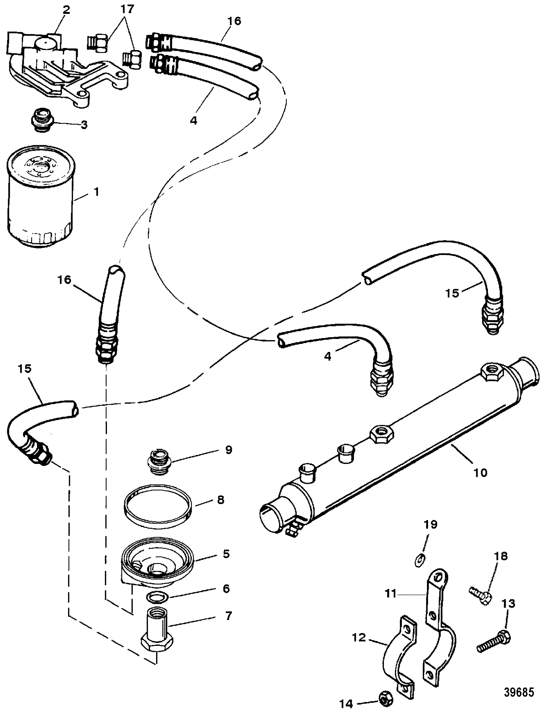 OIL FILTER AND ADAPTOR(454)