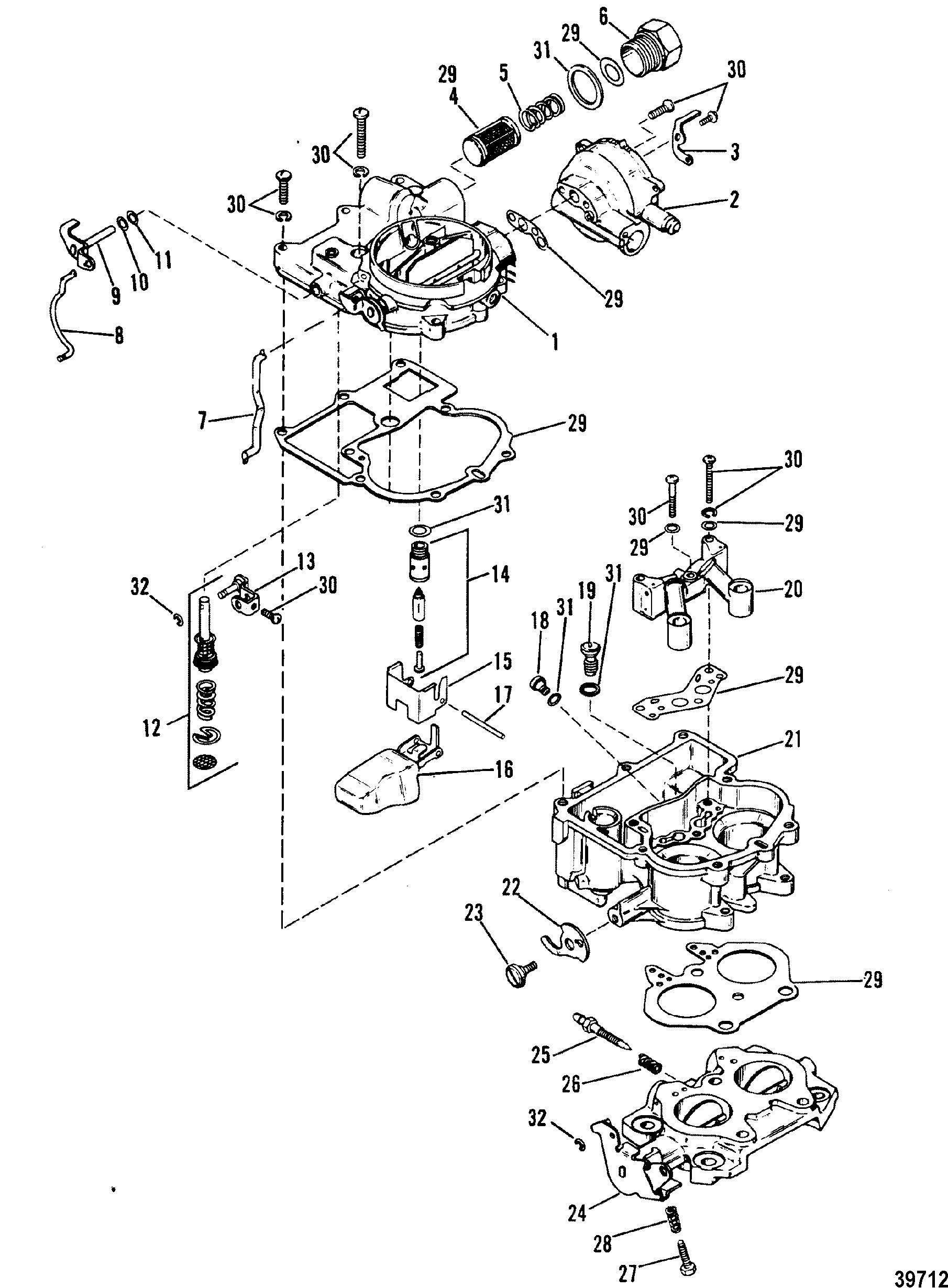 CARBURETOR(MERCARB-2 BARREL)