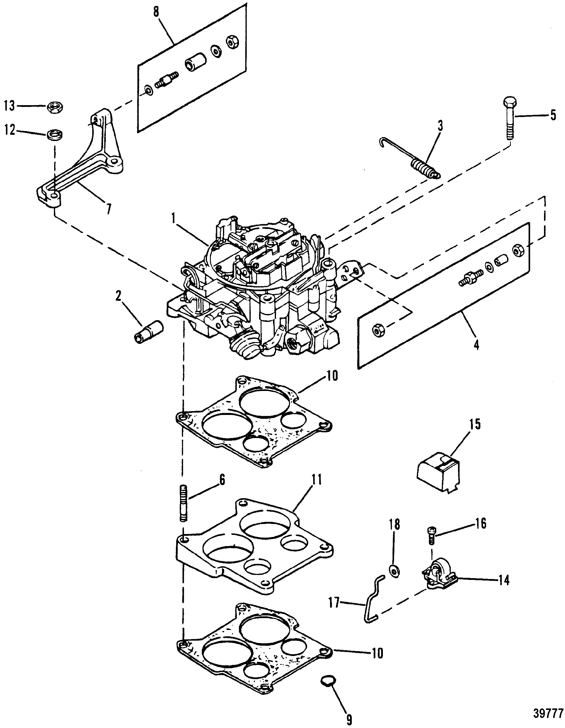CARBURETOR AND LINKAGE