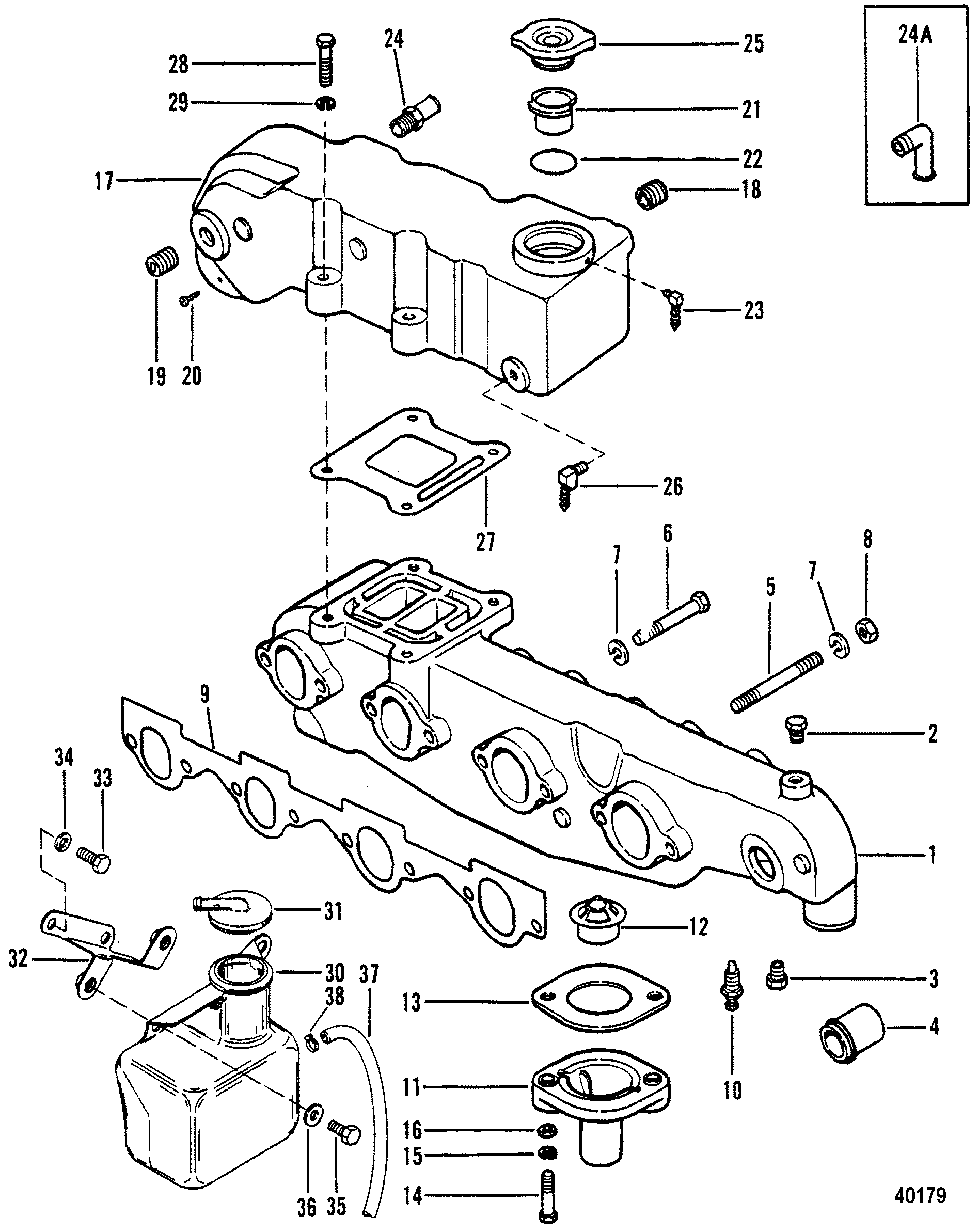 EXHAUST MANIFOLD AND EXHAUST ELBOW