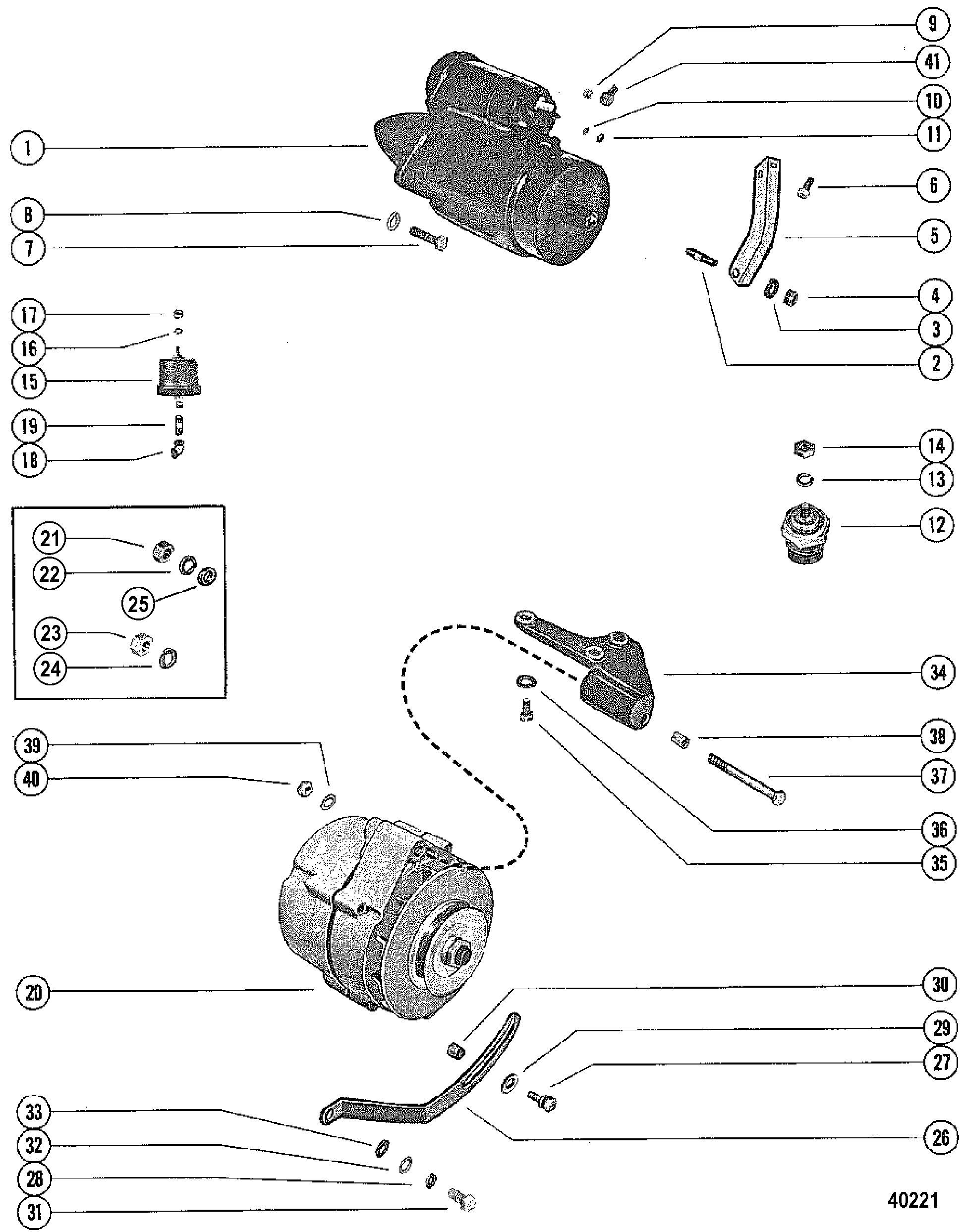 STARTER MOTOR AND ALTERNATOR