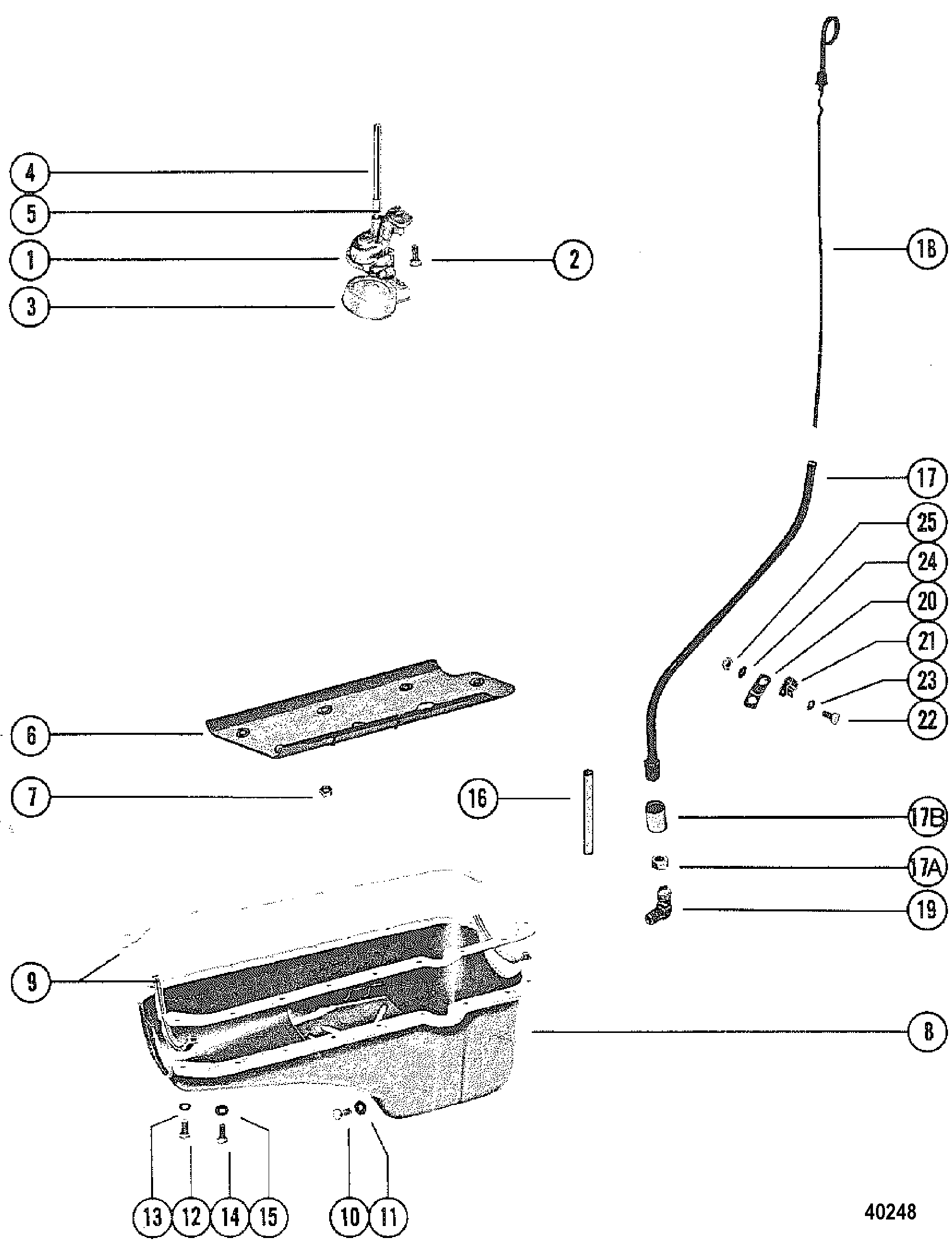 OIL PAN AND OIL PUMP