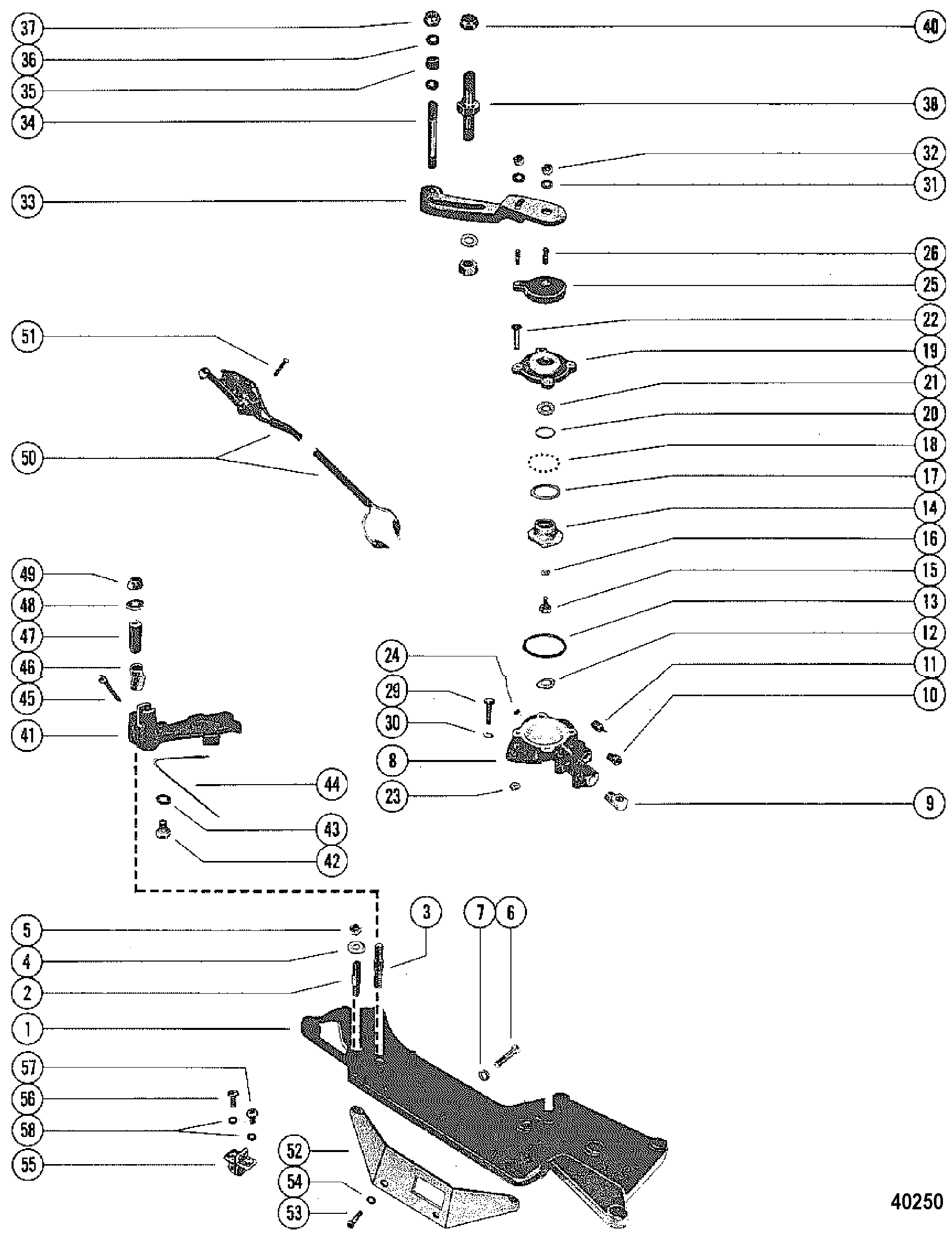 SHIFT BRACKET AND REVERSE LOCK VALVE