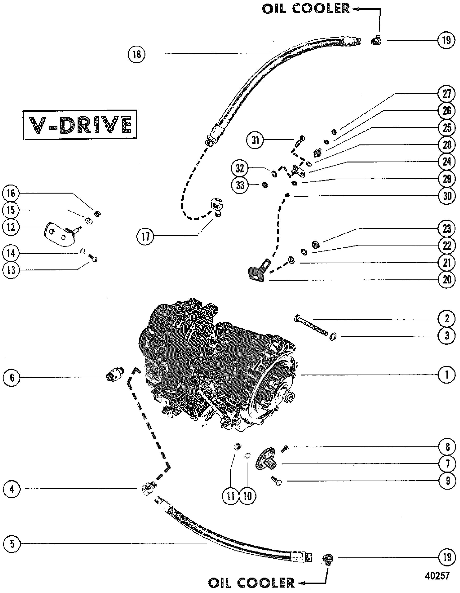 TRANSMISSION AND RELATED PARTS(V-DRIVE)