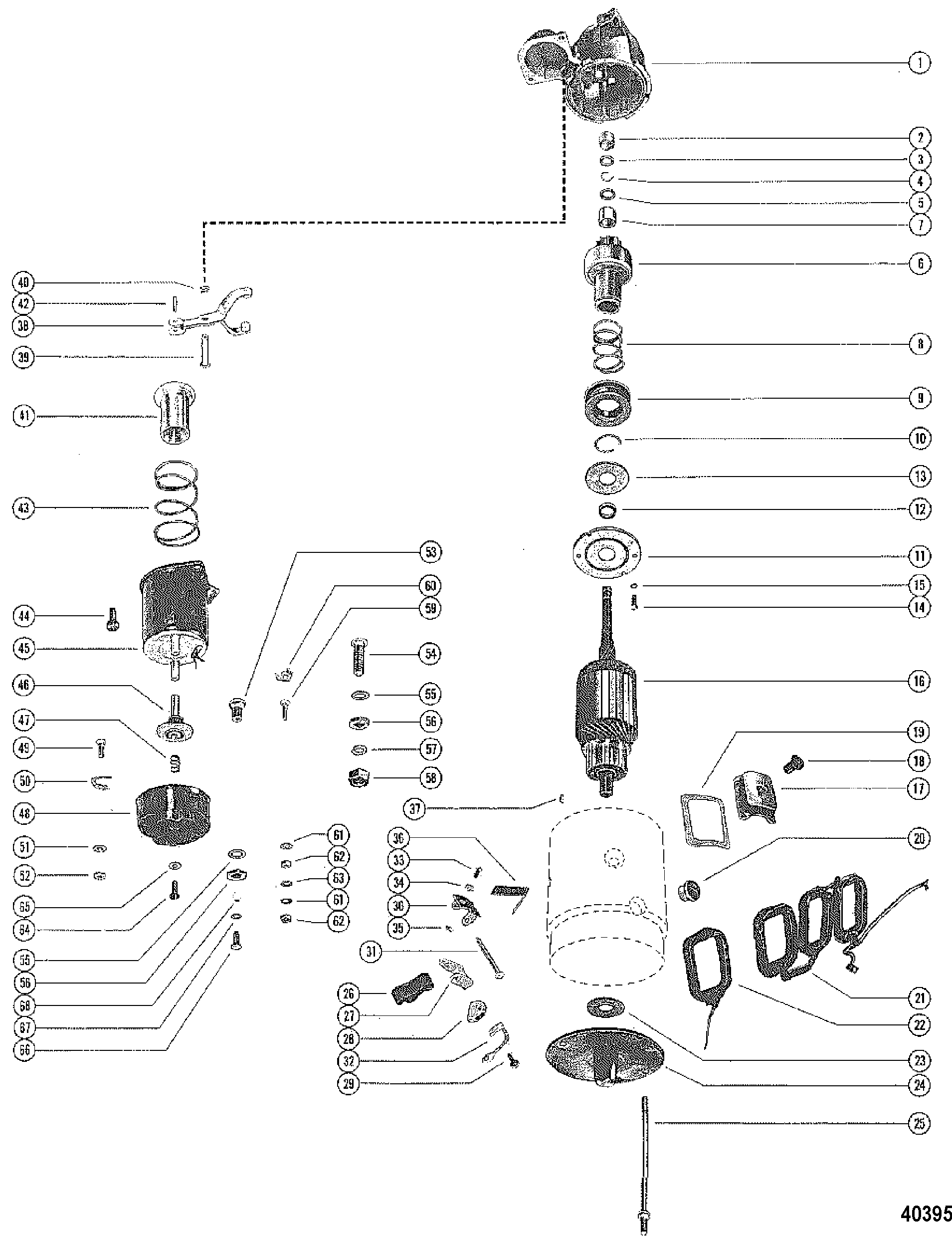 STARTER MOTOR ASSEMBLY(DELCO REMY 1108756/1108755)