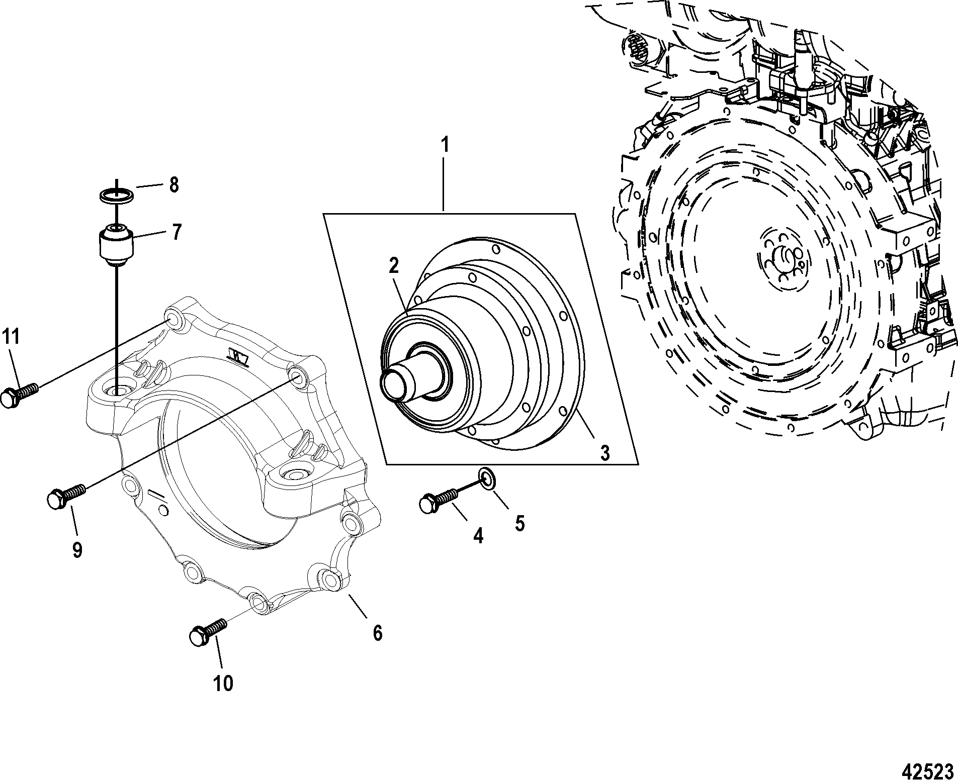 Flywheel Housing Cover(Sterndrive)