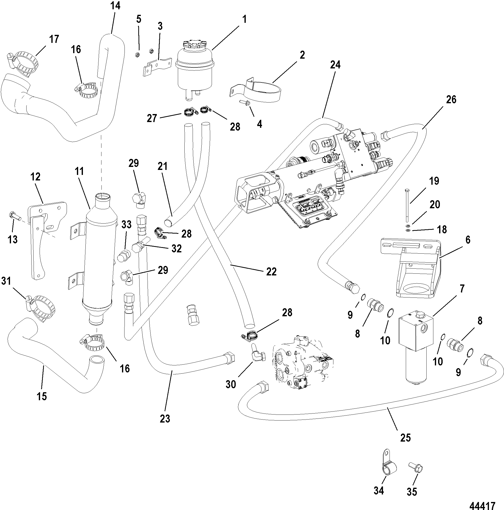 AXIUS Steering Components, On Board HP Filter (GEN I)