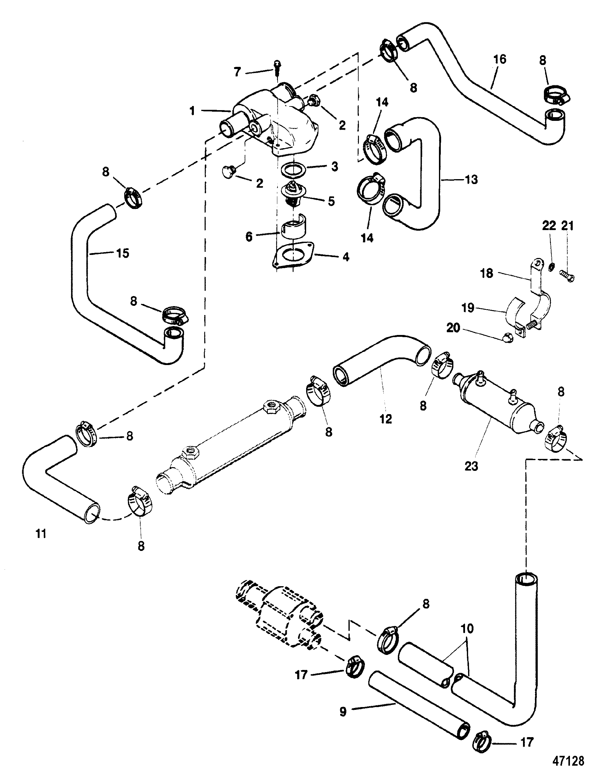 THERMOSTAT HOUSING(STANDARD COOLING)