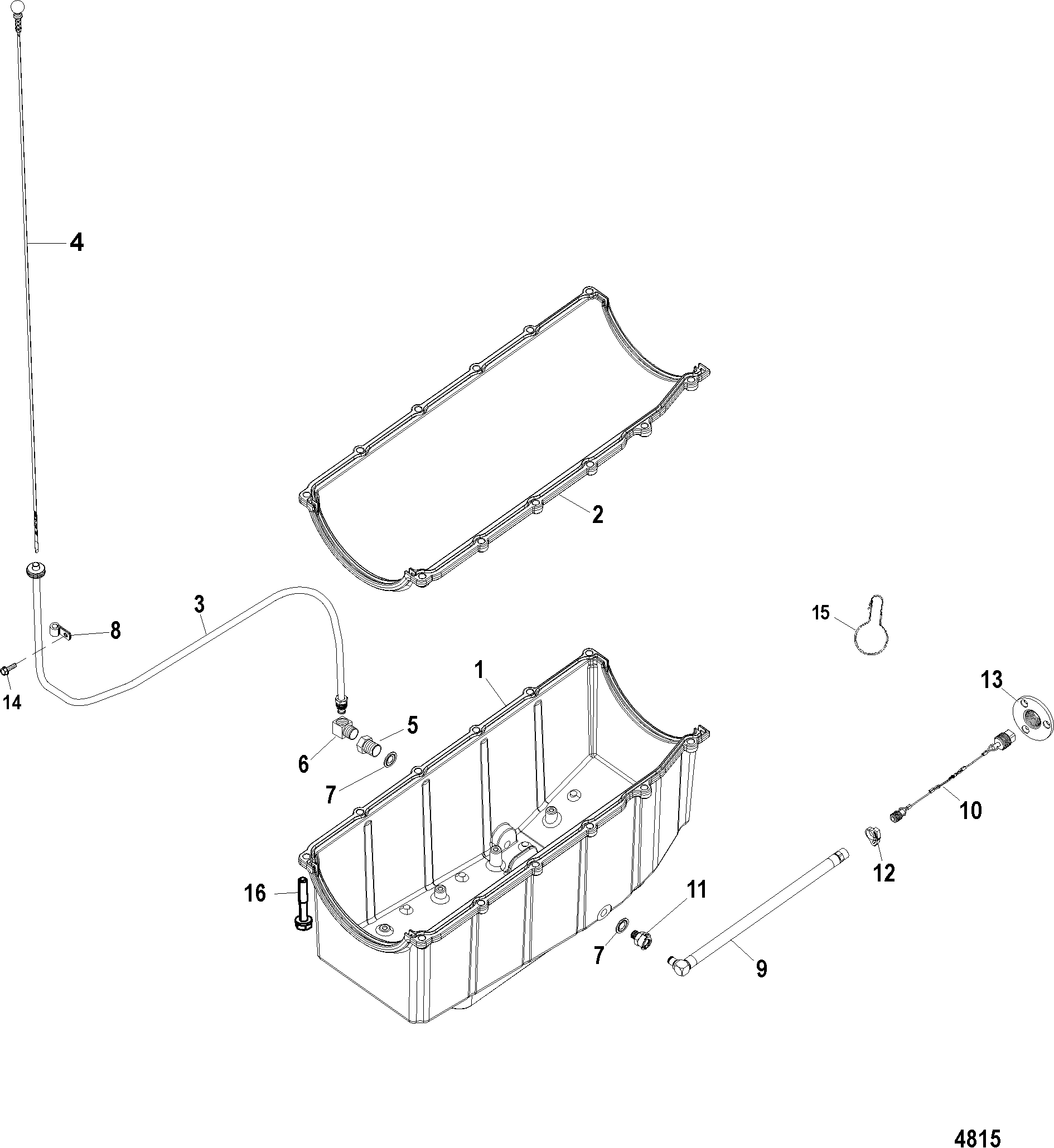 OIL PAN AND DRAIN SYSTEM