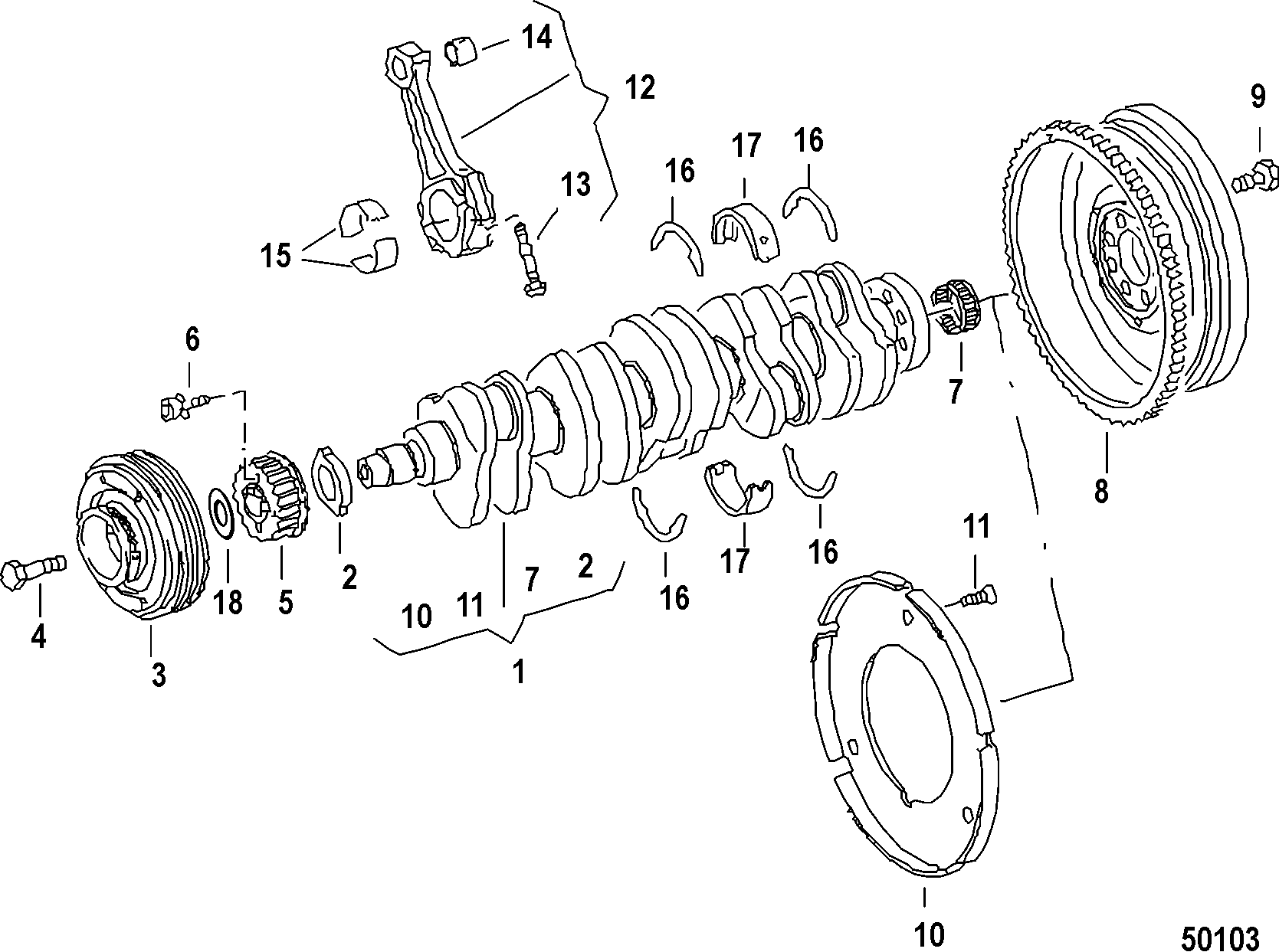 ENGINE COMPONENTS, Cranshaft/Connecting Rod Bearings