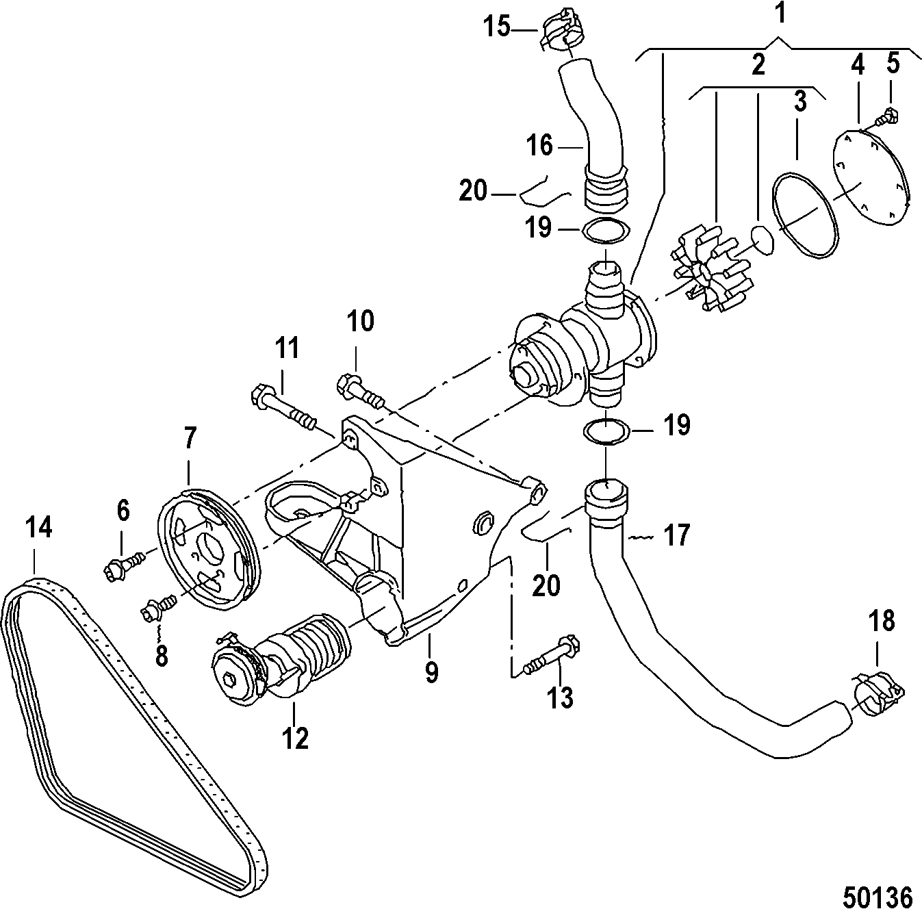 SEA WATER PUMP COMPONENTS