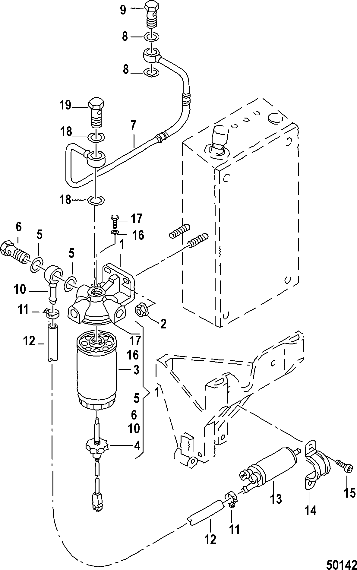 FUEL FILTER AND PUMP