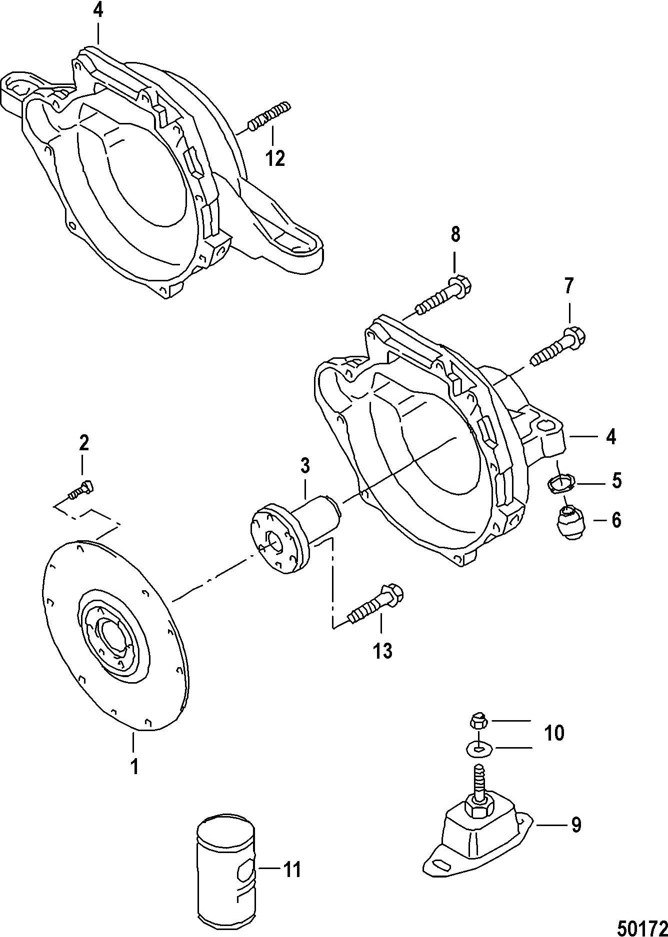 CLUTCH HOUSING/FIXTURE WASHER
