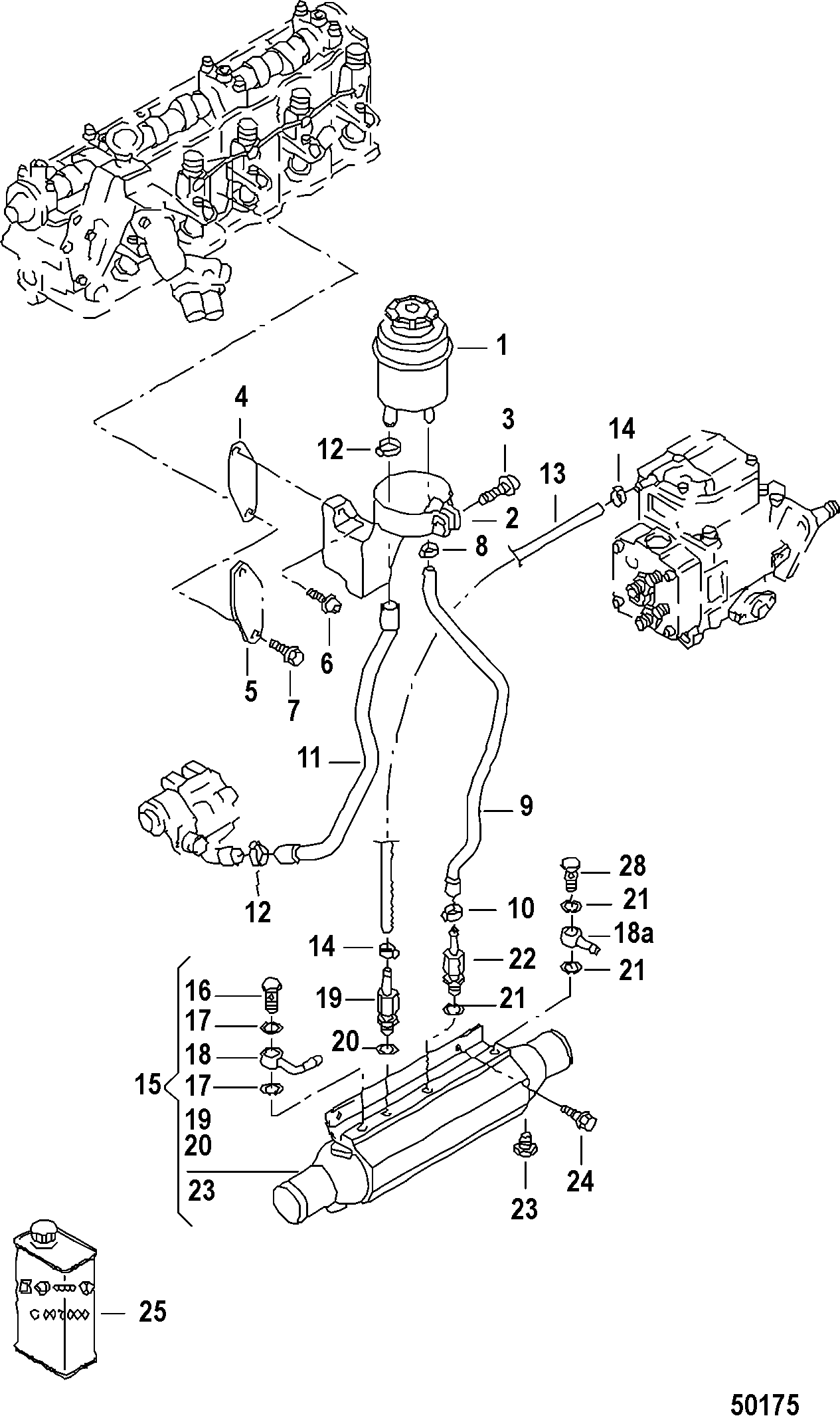 OIL CONTAINER COMPONENTS, TDI Models