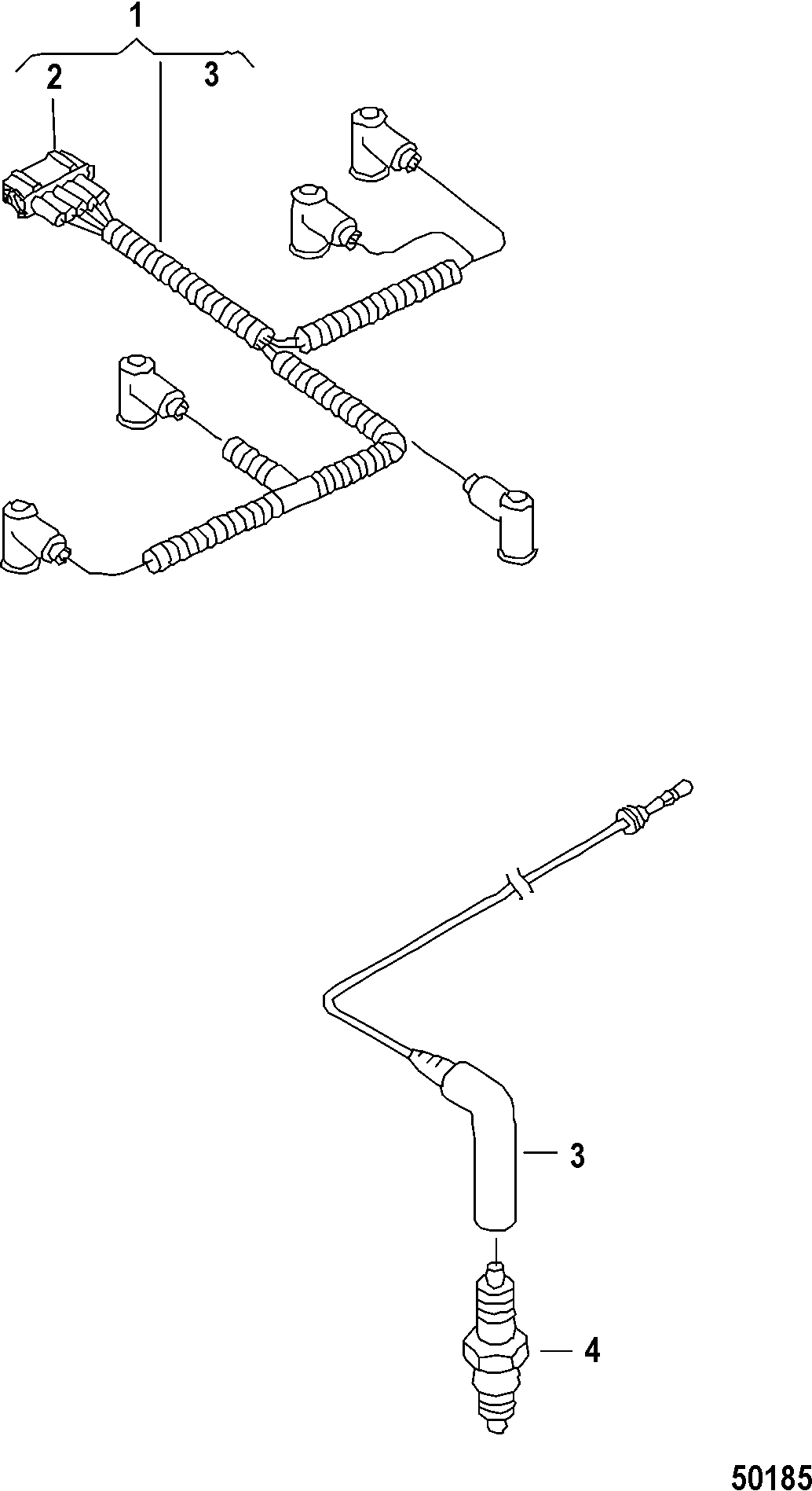 RAIL AND GLOW PLUG