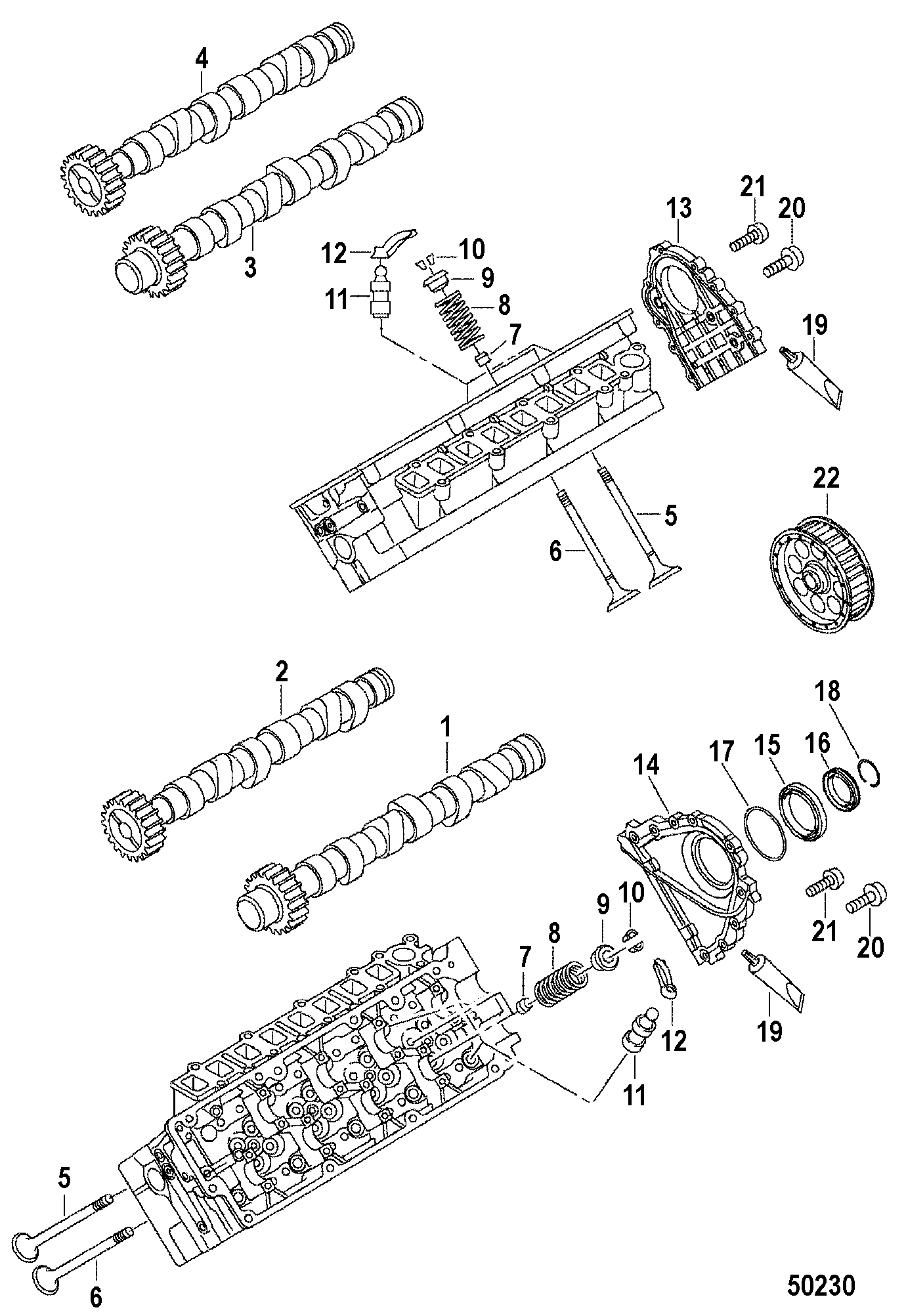 ENGINE COMPONENTS, Camshaft and Valves