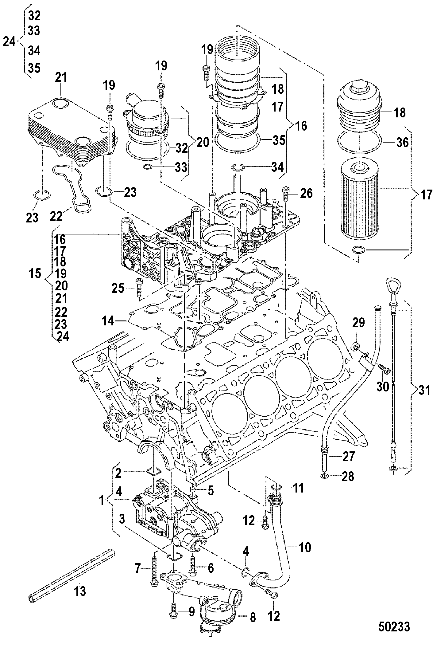 OIL PUMP AND COMPONENTS