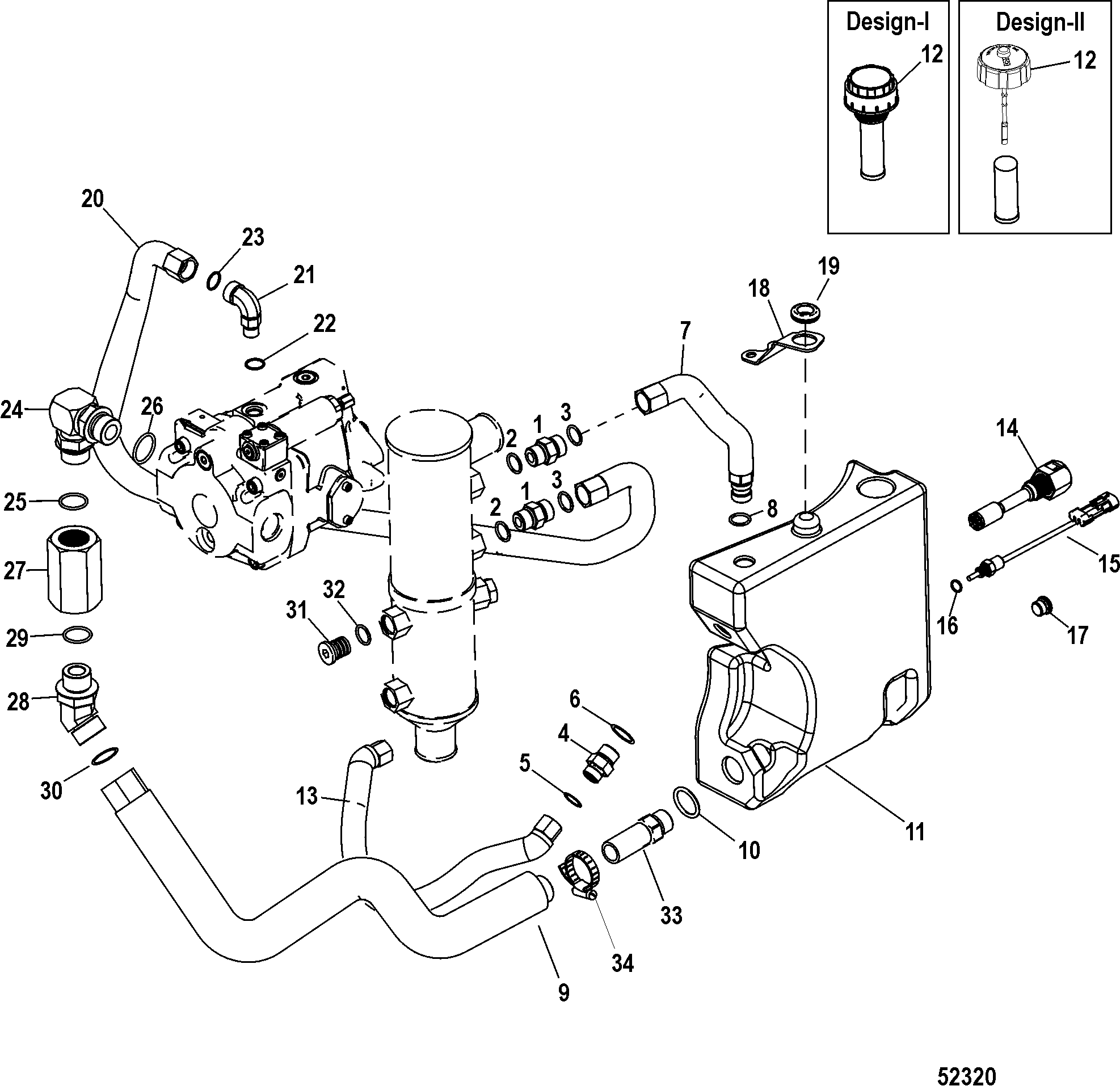 Hydraulic System, Starboard