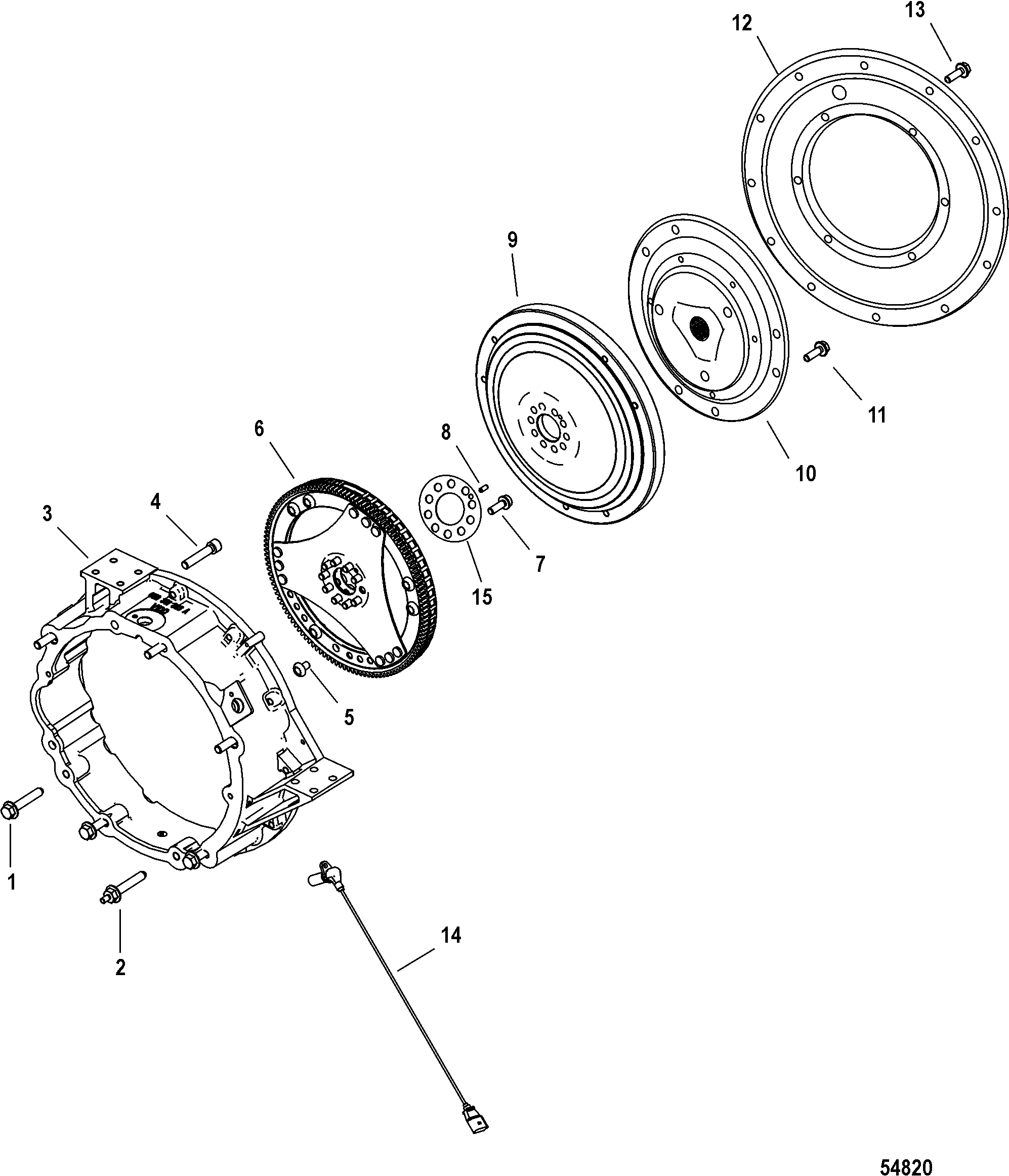 FLYWHEEL HOUSING, Inboard