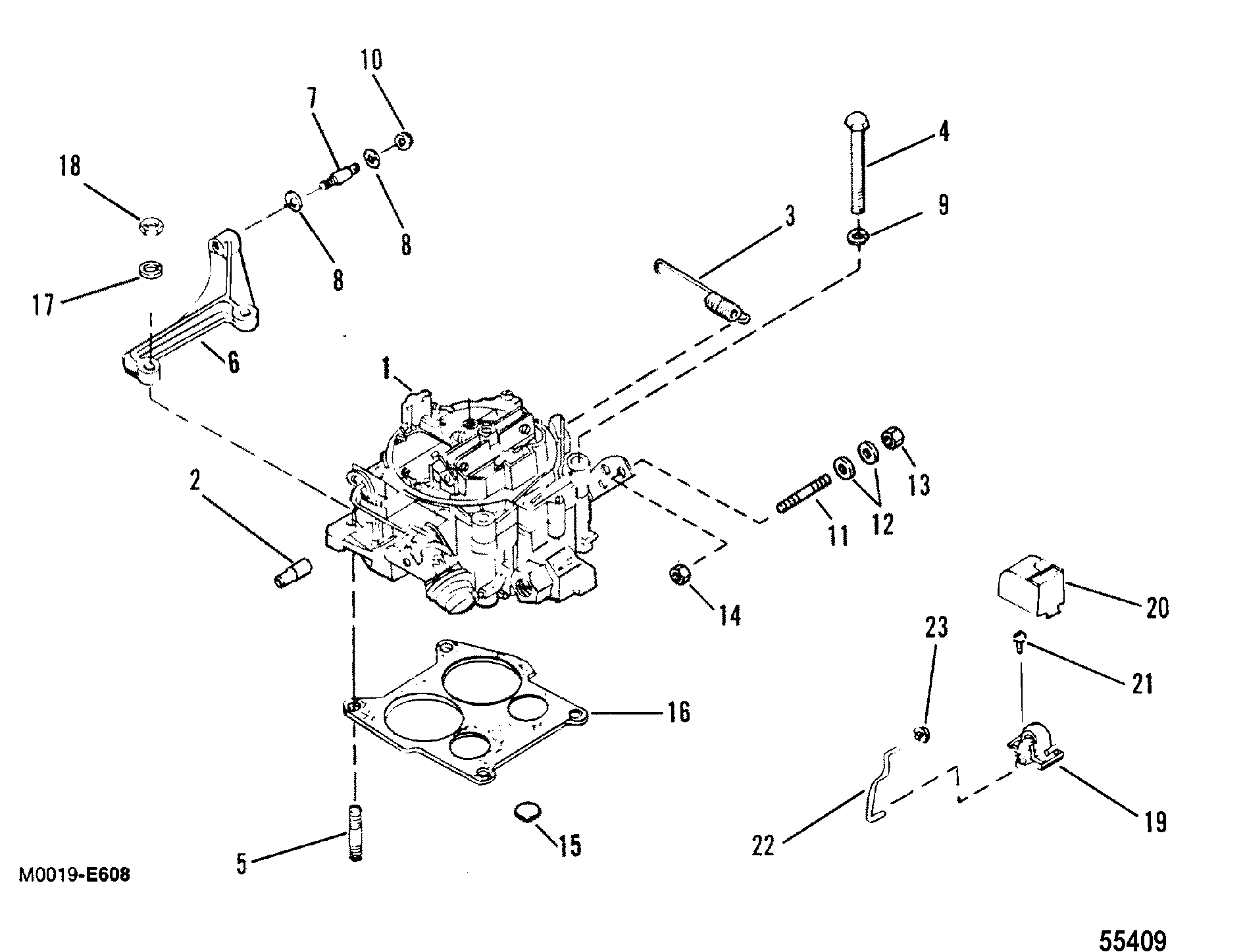CARBURETOR AND LINKAGE