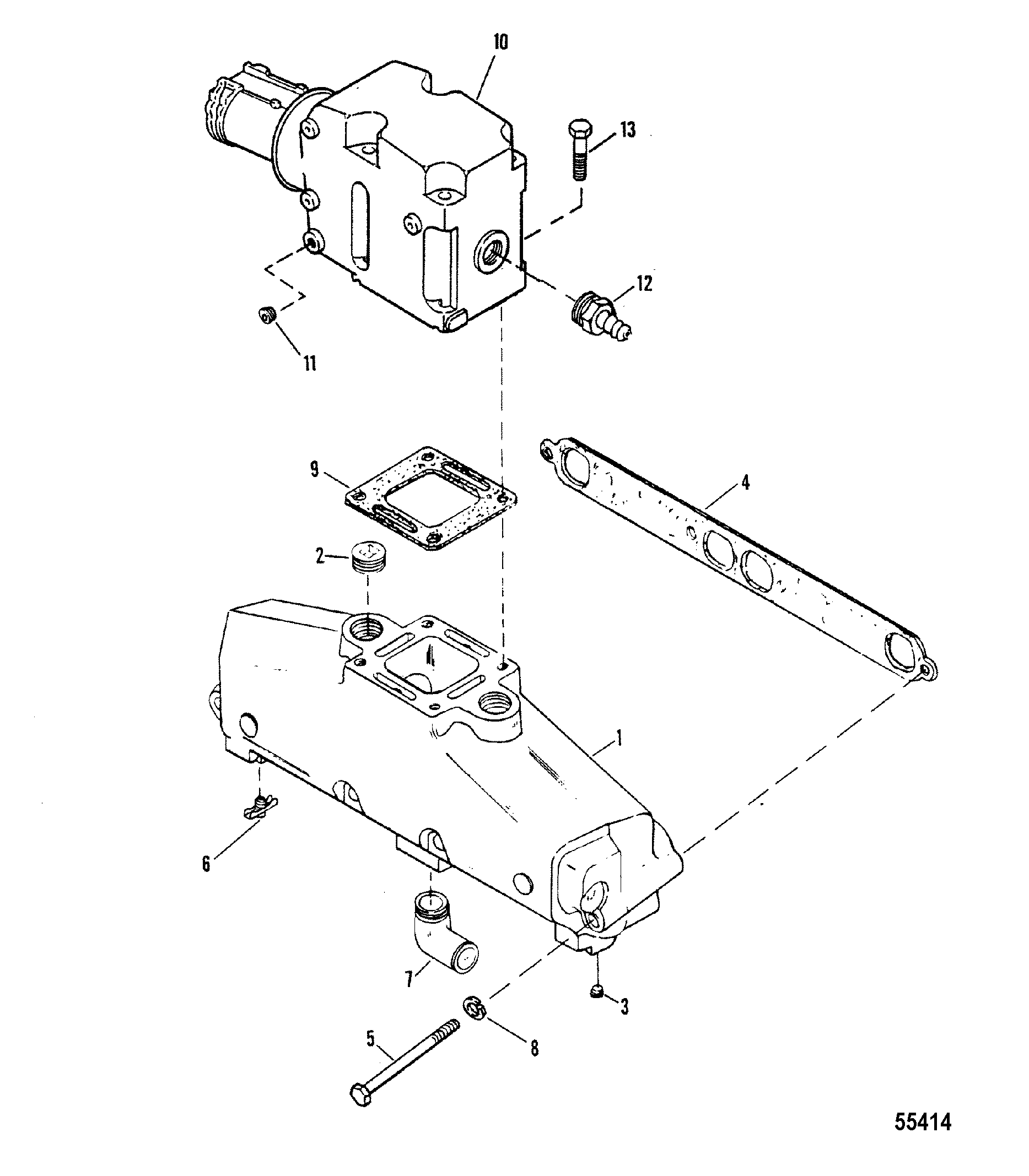 EXHAUST MANIFOLD AND EXHAUST ELBOW -CAST IRON EXHAUST ELBOW