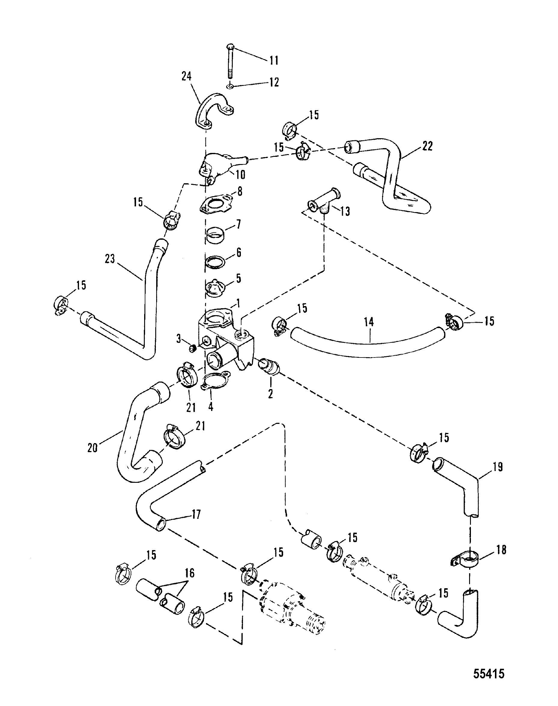 THERMOSTAT HOUSING  OLD DESIGN