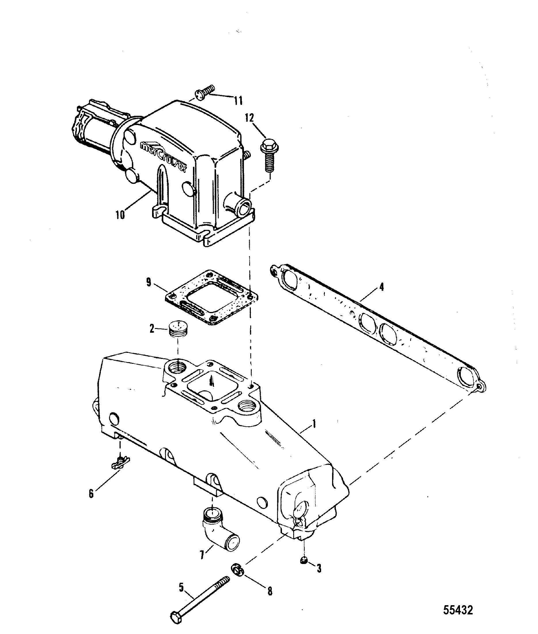EXHAUST MANIFOLD AND EXHAUST ELBOW  STAINLESS STEEL