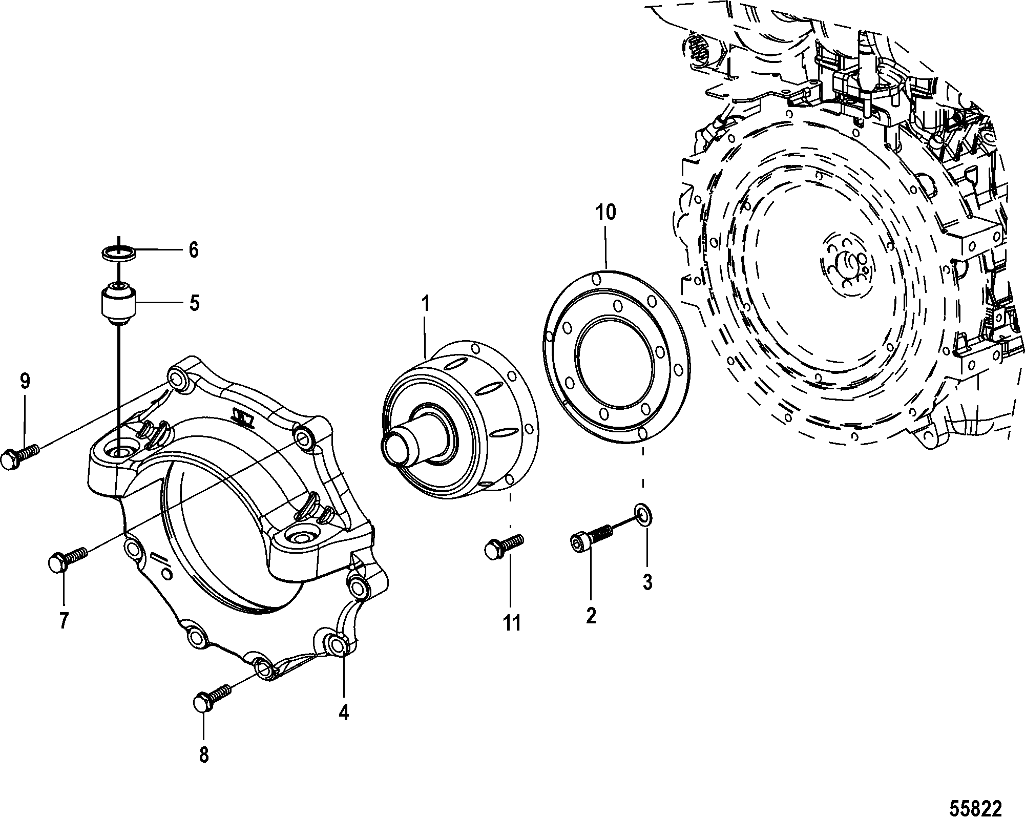 Flywheel Housing Cover(Sterndrive)
