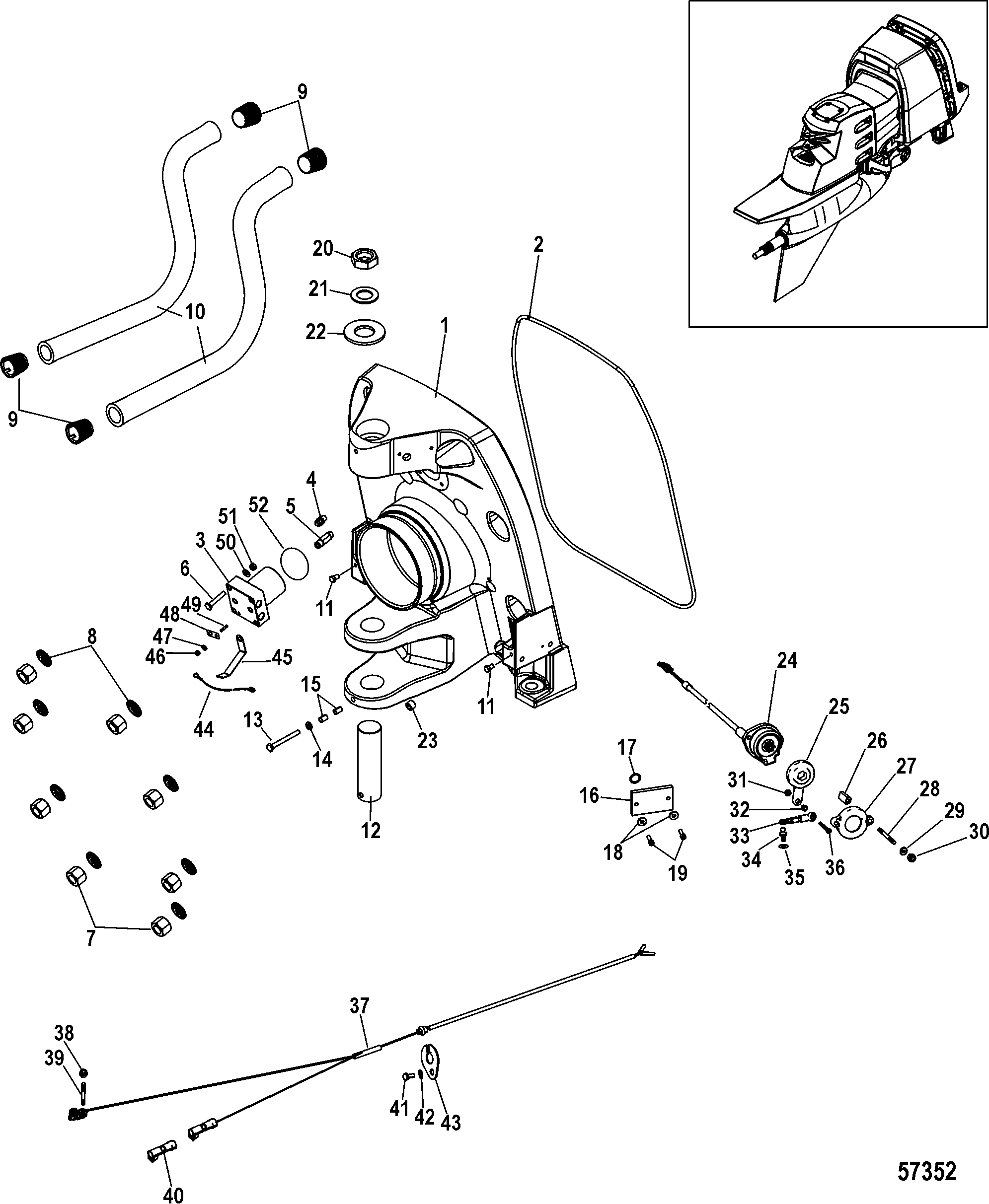 Transom Plate, Outer-Aft