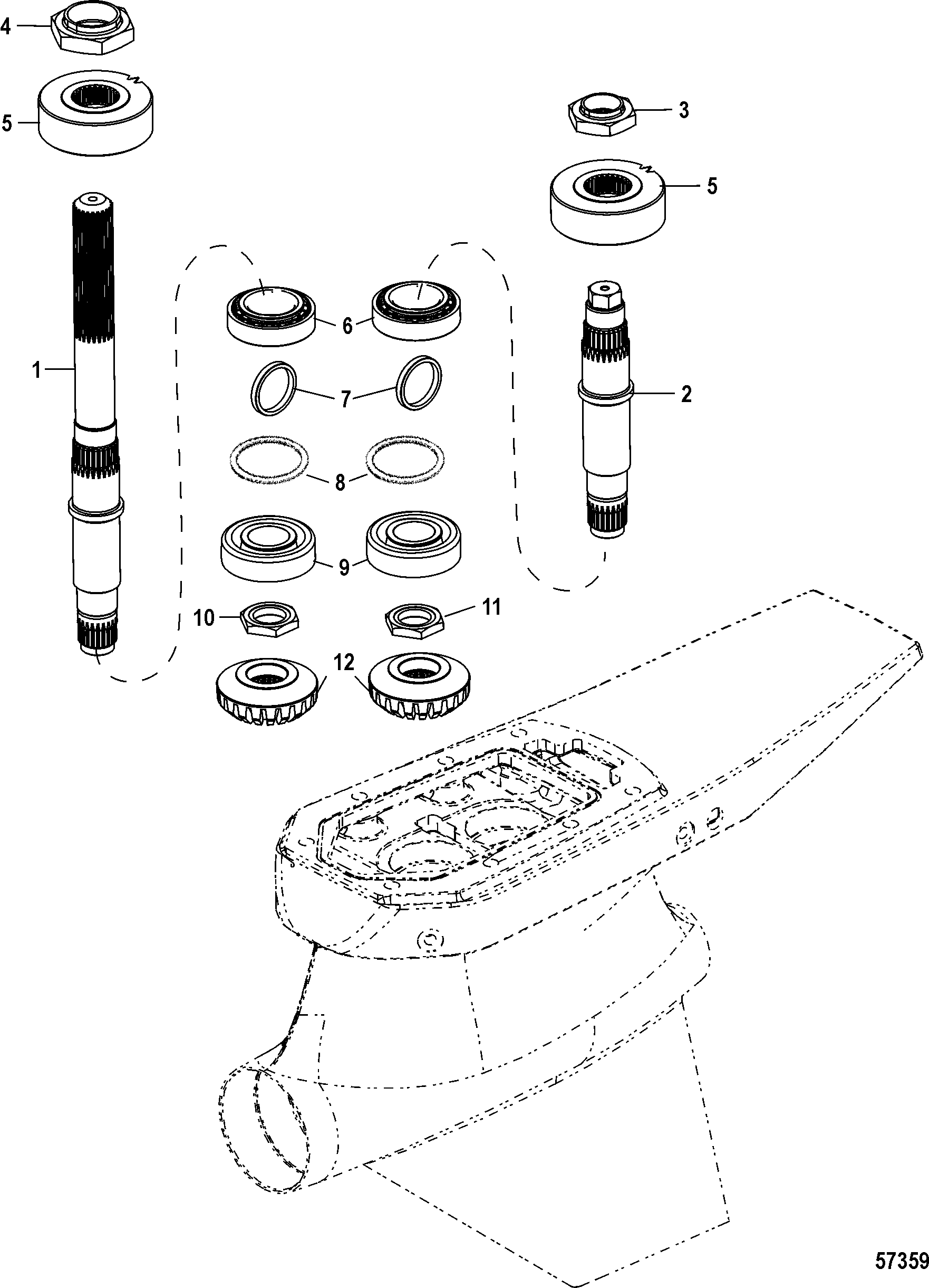 Gear Housing Assembly, Driveshaft
