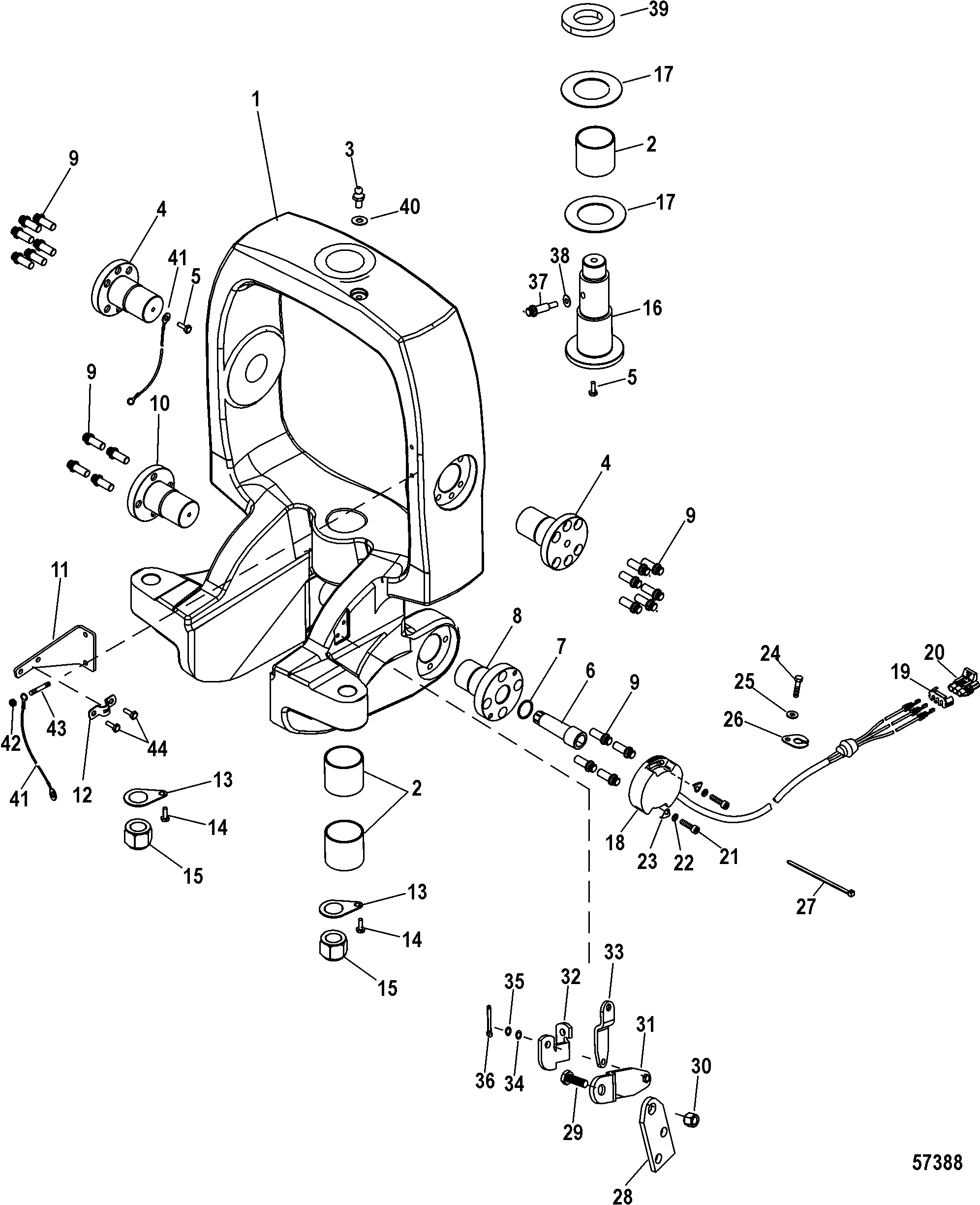 Gimbal Ring Components, Design-I, 0M969105 and Below