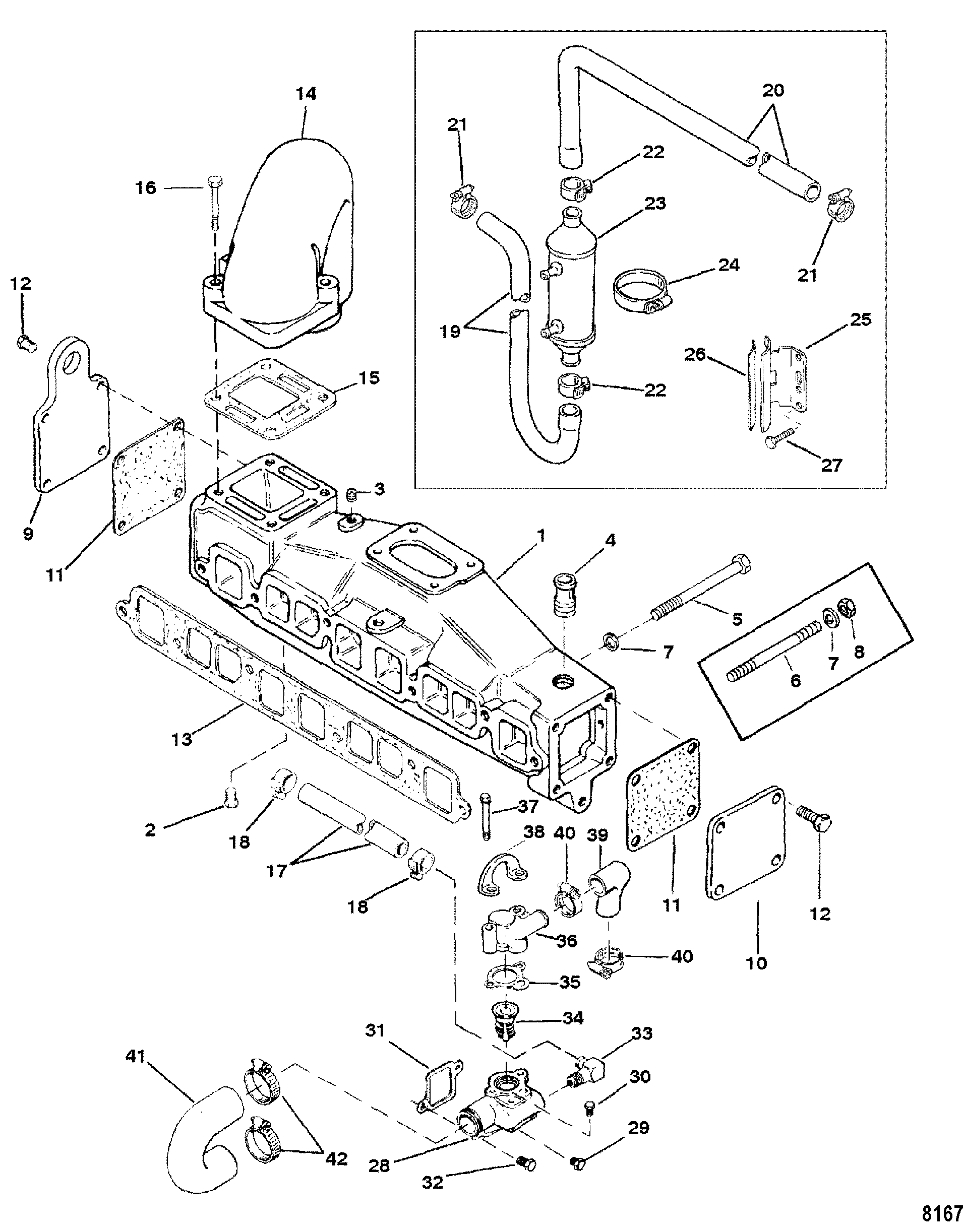 Exhaust Manifold and Water System