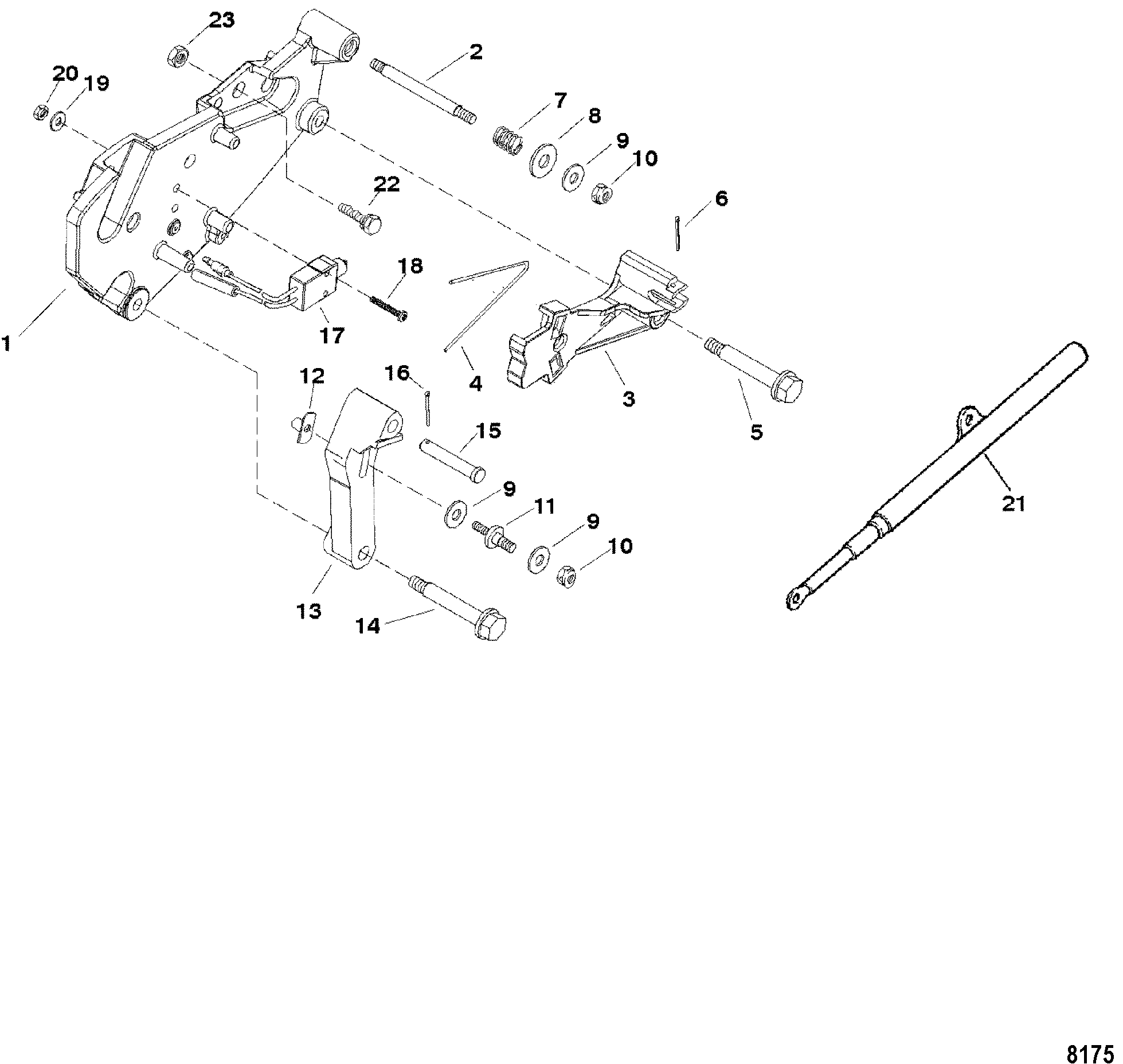 Shift Bracket(Use With Stamped Steel Rocker Cover)